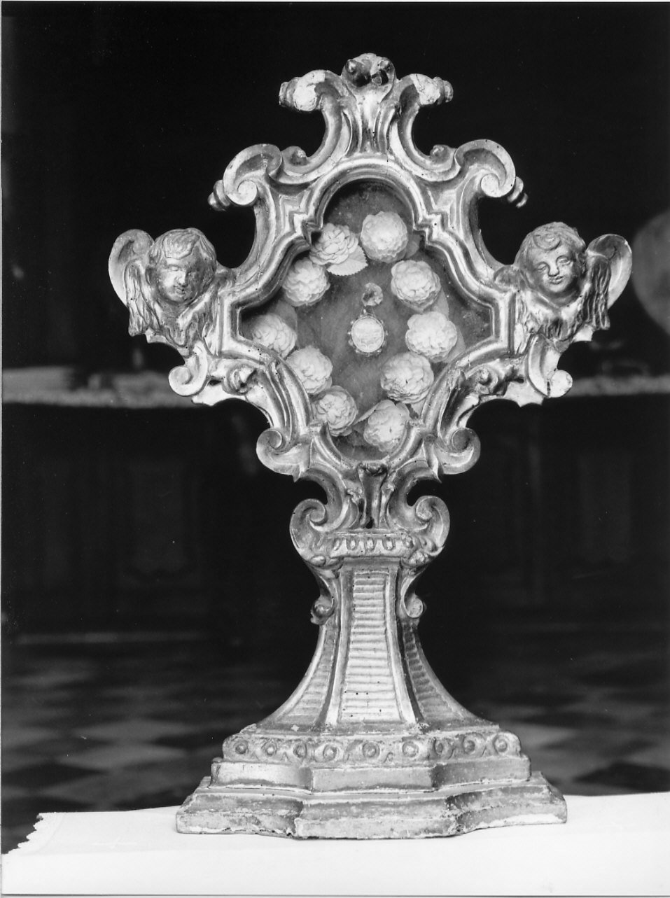 reliquiario - a ostensorio, serie - bottega ligure (sec. XVIII)