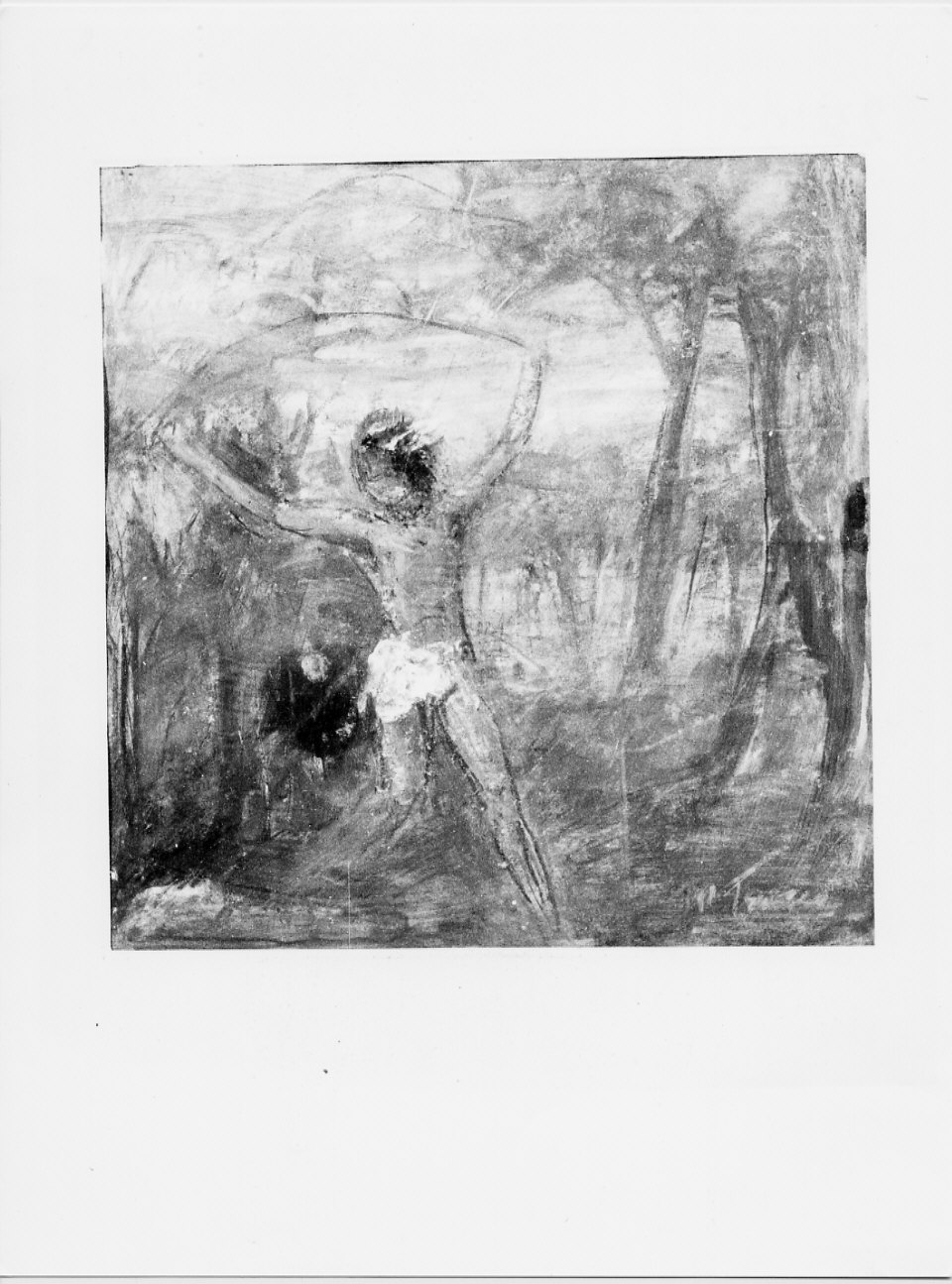 Giovinezza, paesaggio con figure (dipinto, opera isolata) di Trucco Manlio (sec. XX)