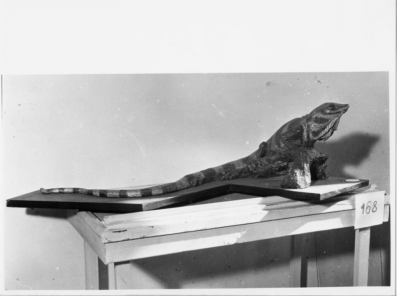 Iguana (scultura, opera isolata) di Trucco Manlio (sec. XX)