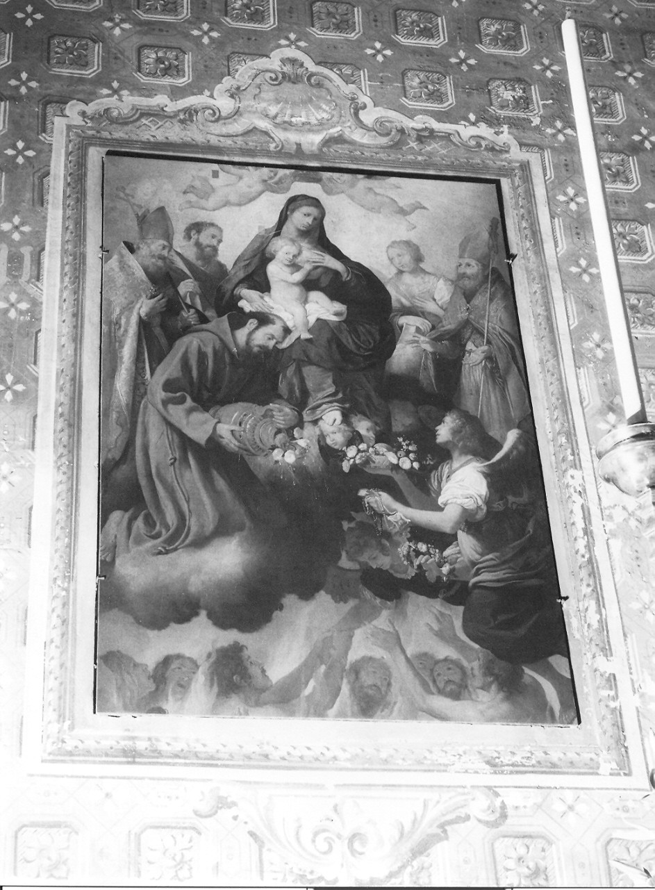 Madonna che intercede per le anime del purgatorio (dipinto, opera isolata) di De Ferrari Giovanni Andrea (sec. XVII)