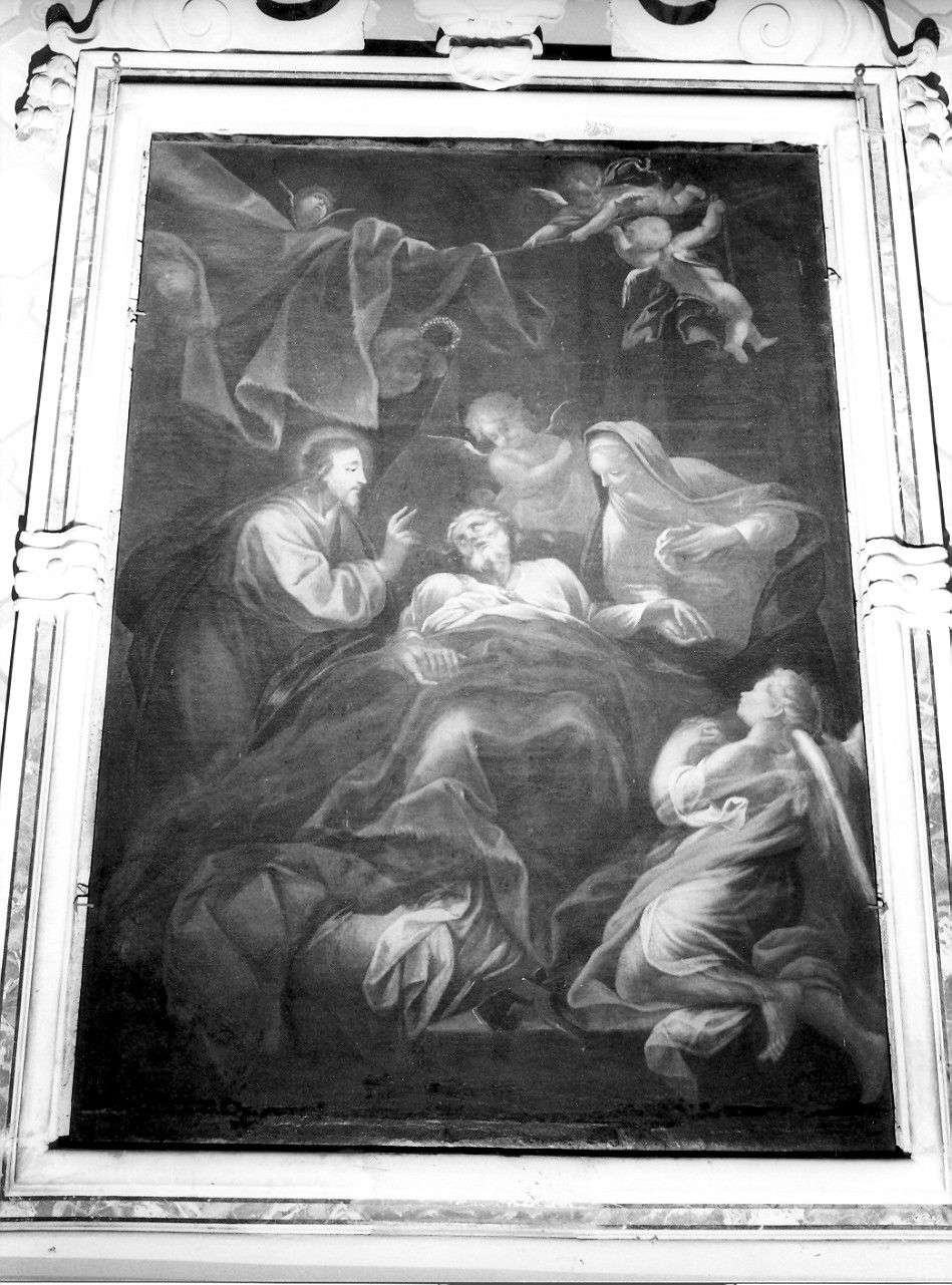 morte di San Giuseppe (dipinto, opera isolata) - ambito ligure (seconda metà sec. XVII)