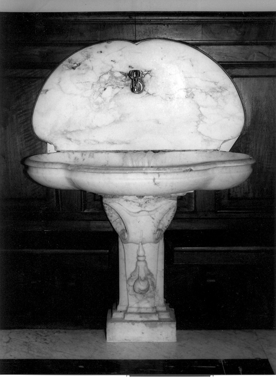 lavabo da sacrestia, opera isolata - bottega ligure (sec. XVI)