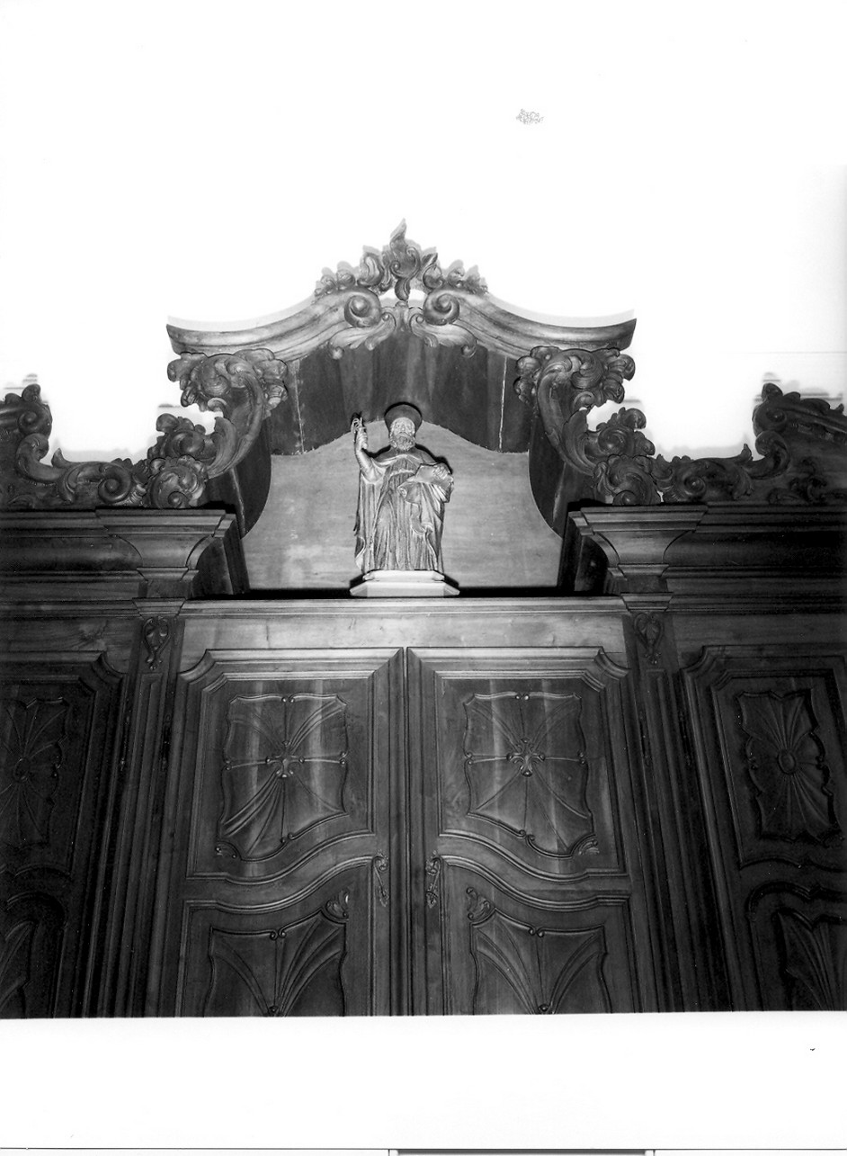 Sant'Ambrogio (statua, opera isolata) - bottega ligure (seconda metà sec. XVI)