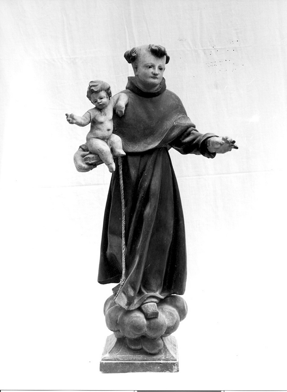 Sant'Antonio da Padova con il bambino (statua, opera isolata) - bottega ligure (ultimo quarto sec. XVIII)