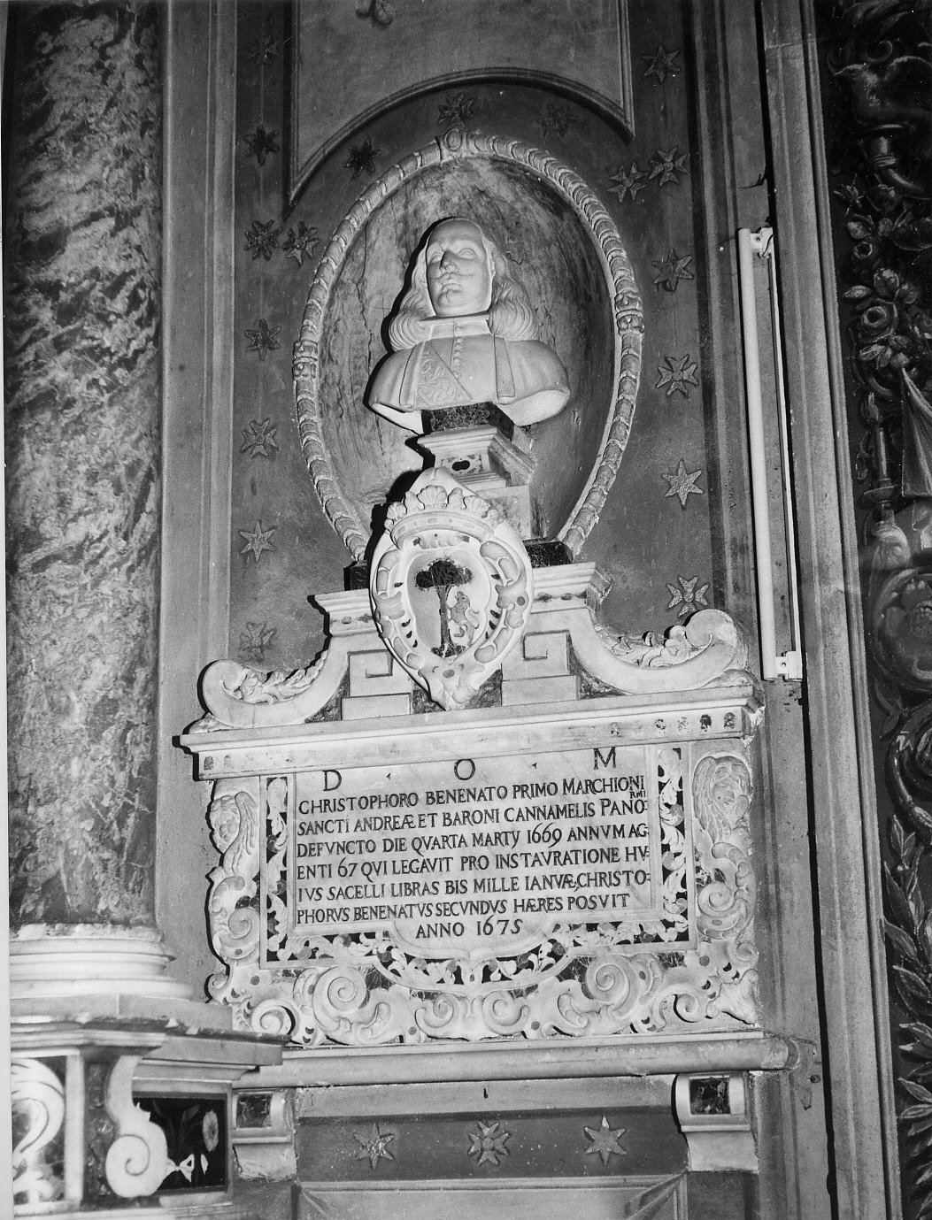 Busto del Marchese Cristoforo Benenato (statua, opera isolata) - bottega ligure (sec. XVII)