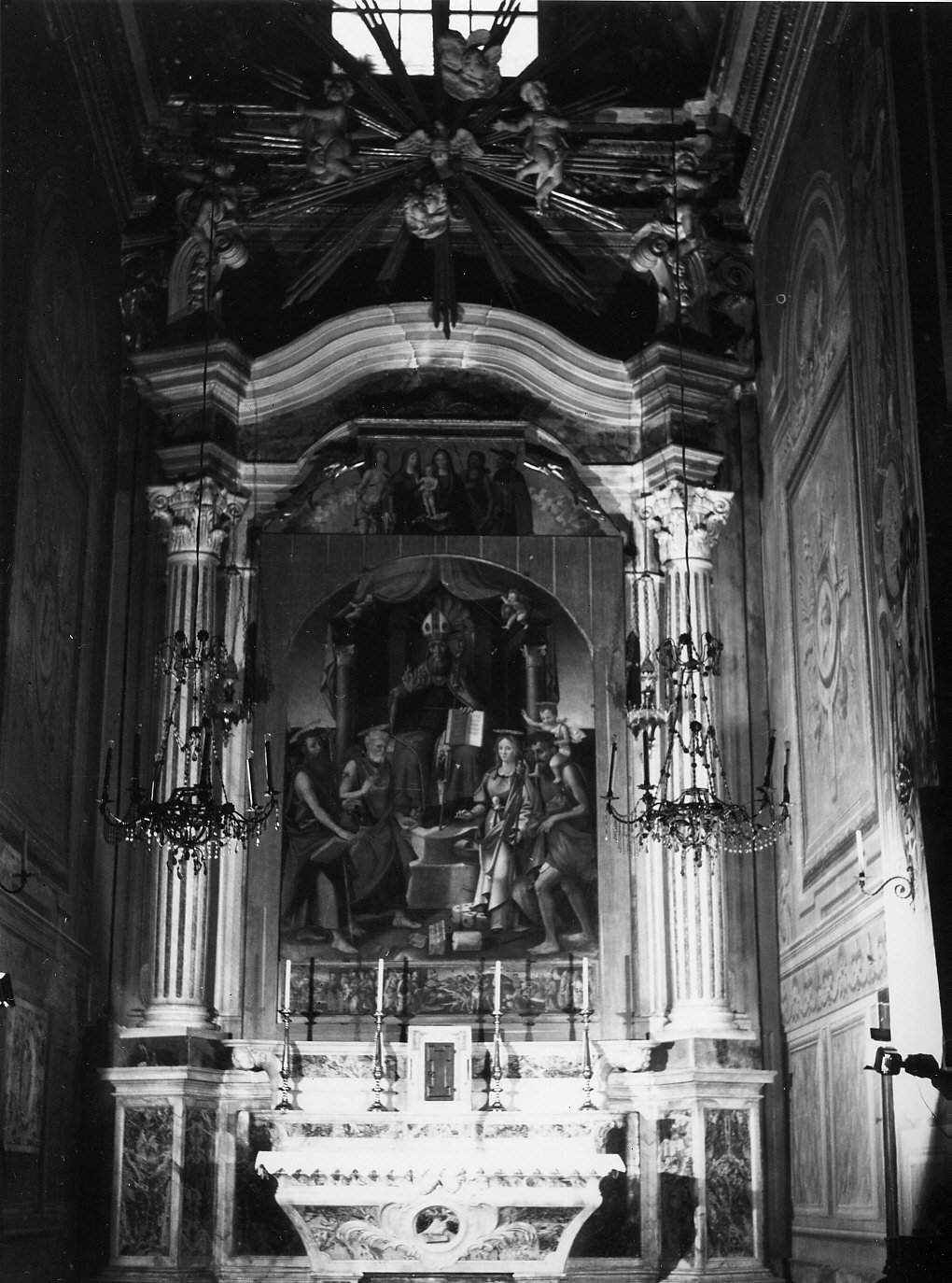 altare, insieme - bottega ligure (sec. XVII)
