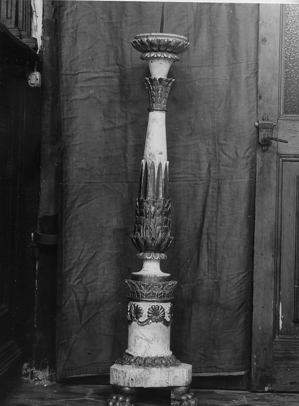 candeliere, serie - bottega ligure (sec. XVII)