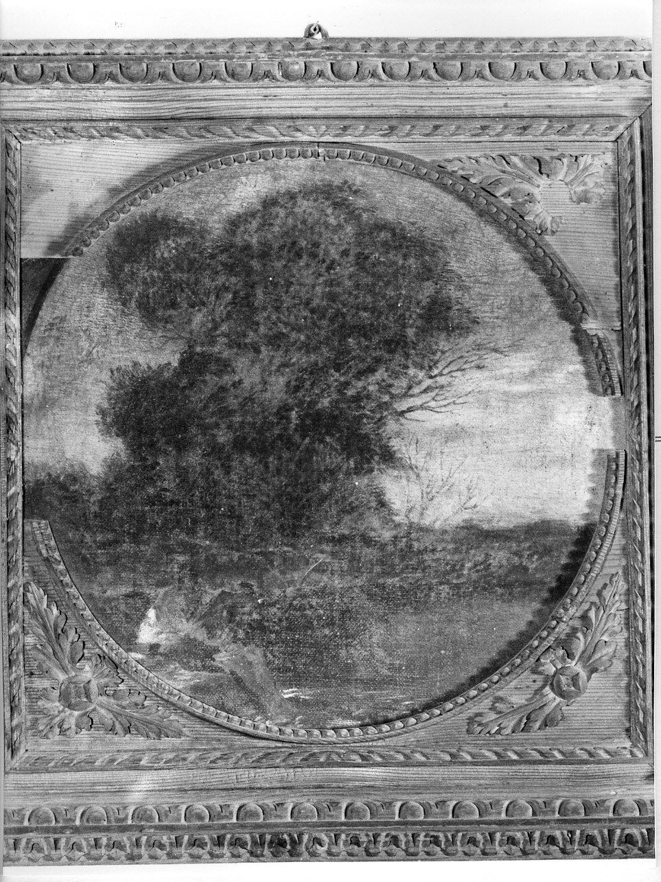 paesaggio con alberi (dipinto, opera isolata) - ambito ligure (fine sec. XVIII)