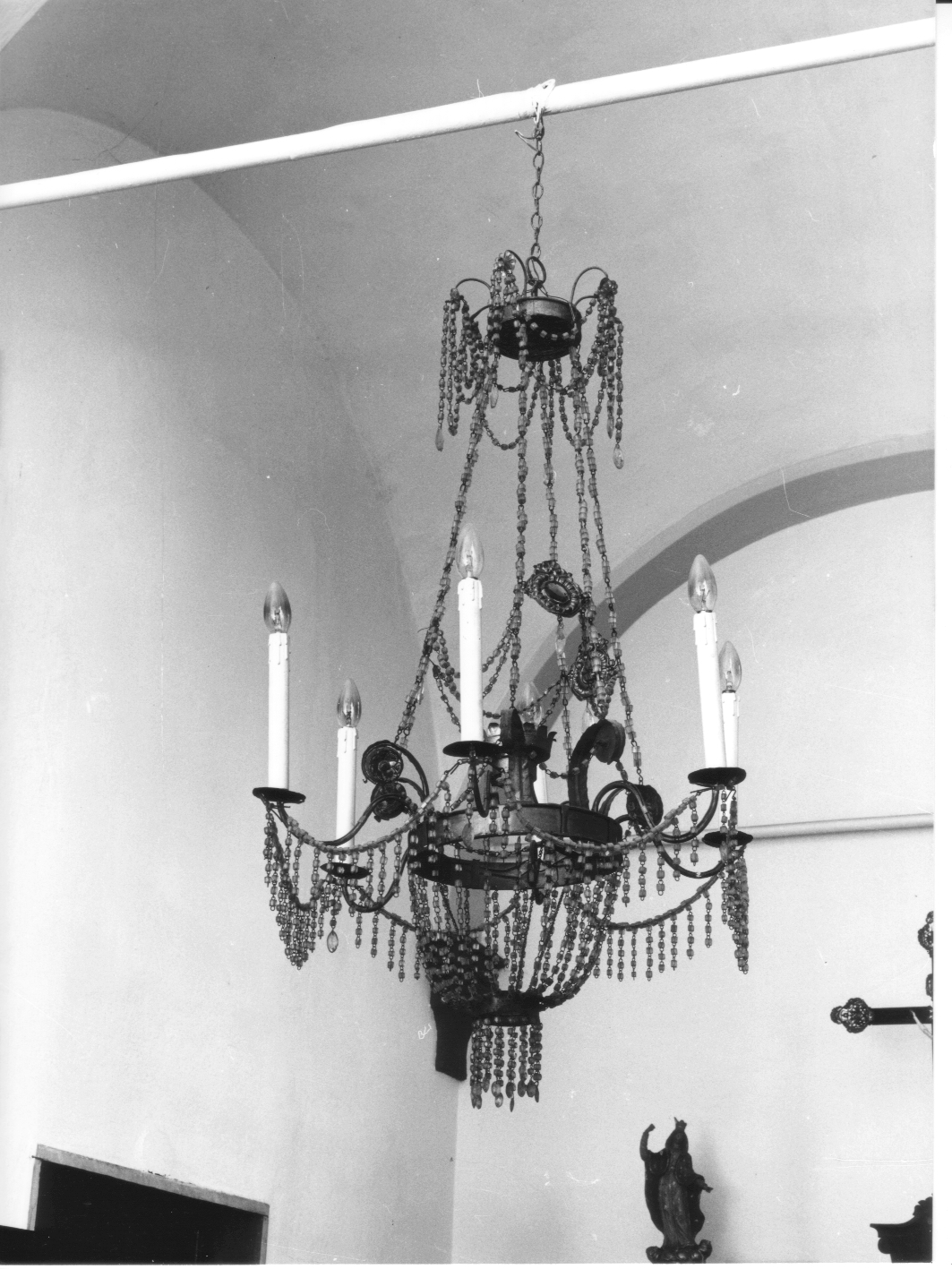 lampadario - a bracci, opera isolata - bottega ligure (sec. XIX)