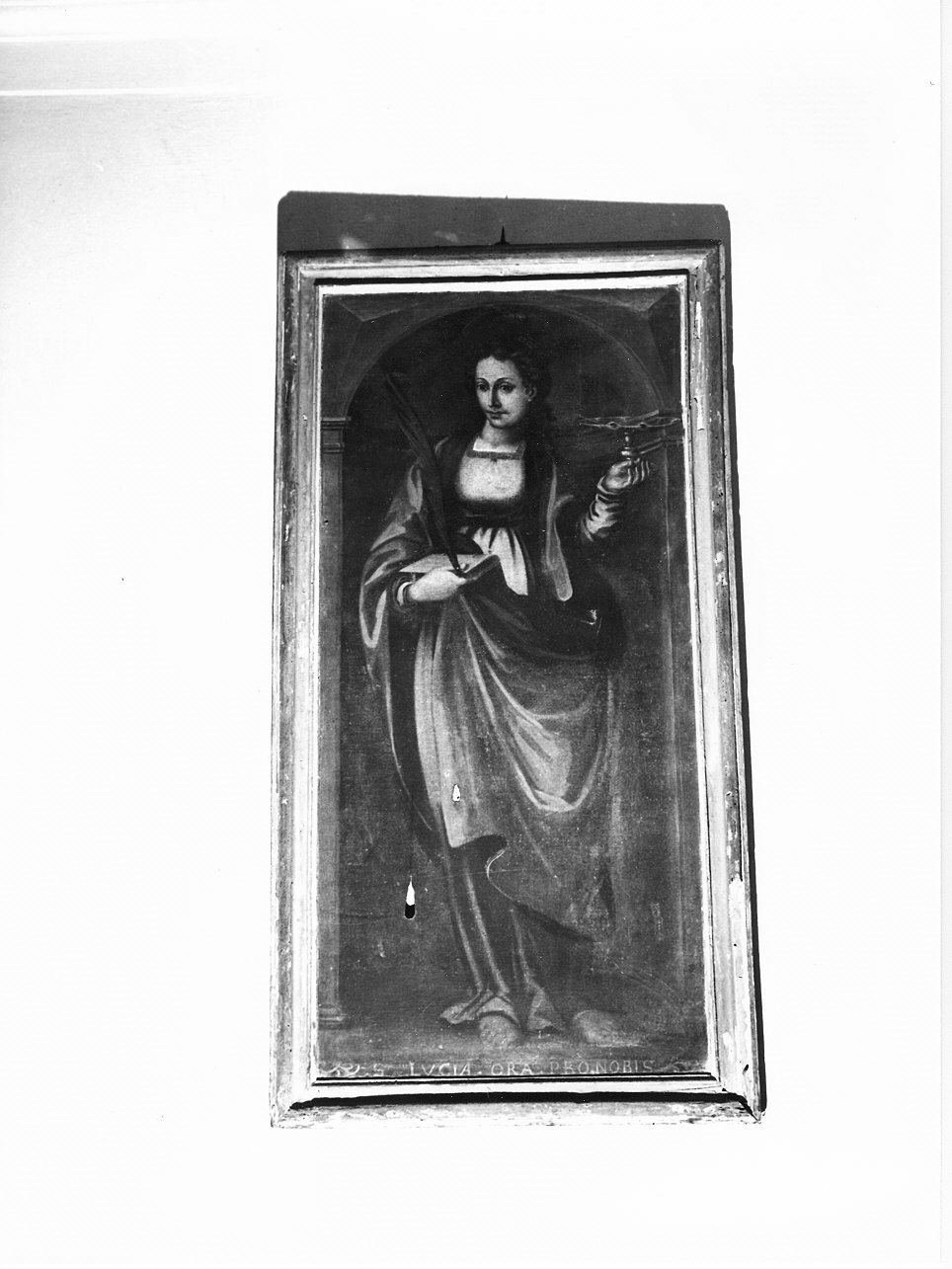 Santa Lucia (dipinto, opera isolata) - ambito ligure (fine/inizio secc. XVI/ XVII)