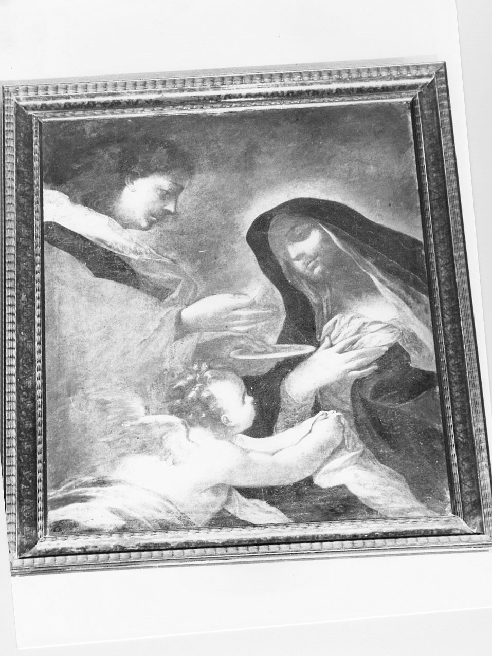 Santa Margherita da Cortona riceve la comunione (dipinto, opera isolata) - ambito ligure (fine/inizio secc. XVIII/ XIX)