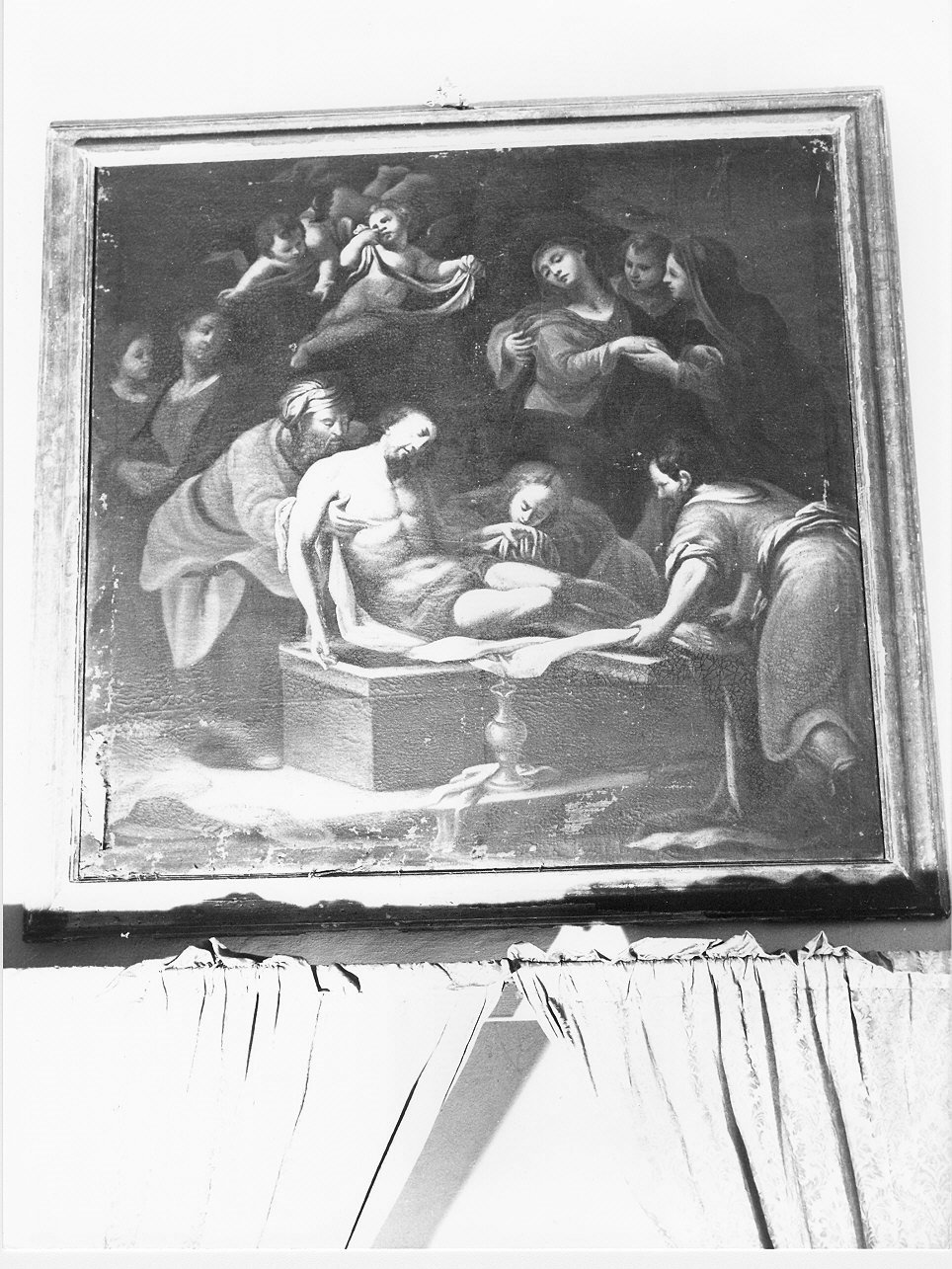 deposizione di Cristo nel sepolcro (dipinto, opera isolata) - ambito ligure (seconda metà sec. XVII)