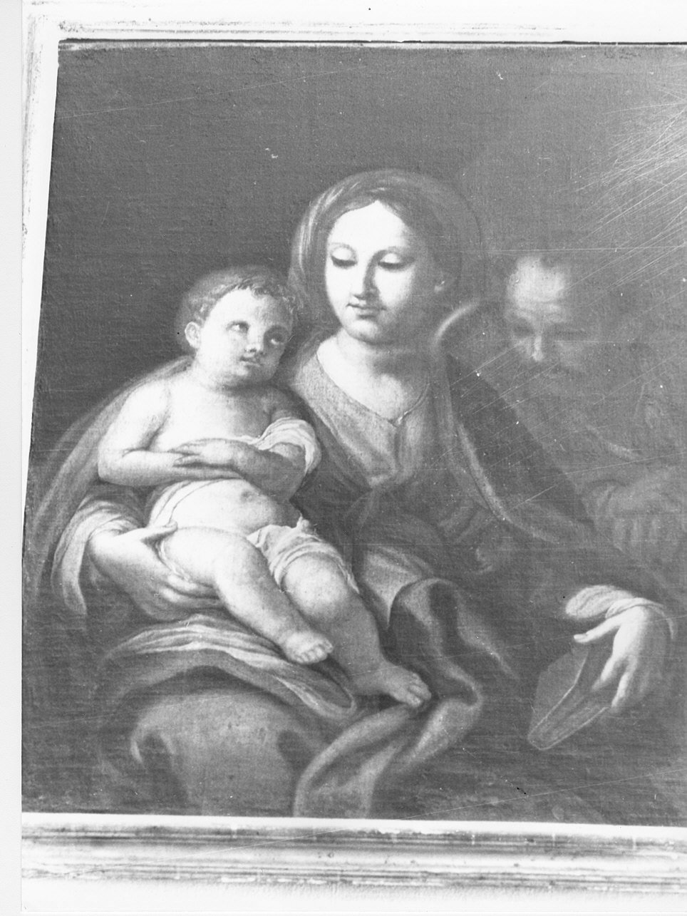 Sacra Famiglia (dipinto, opera isolata) - ambito ligure (metà sec. XVIII)