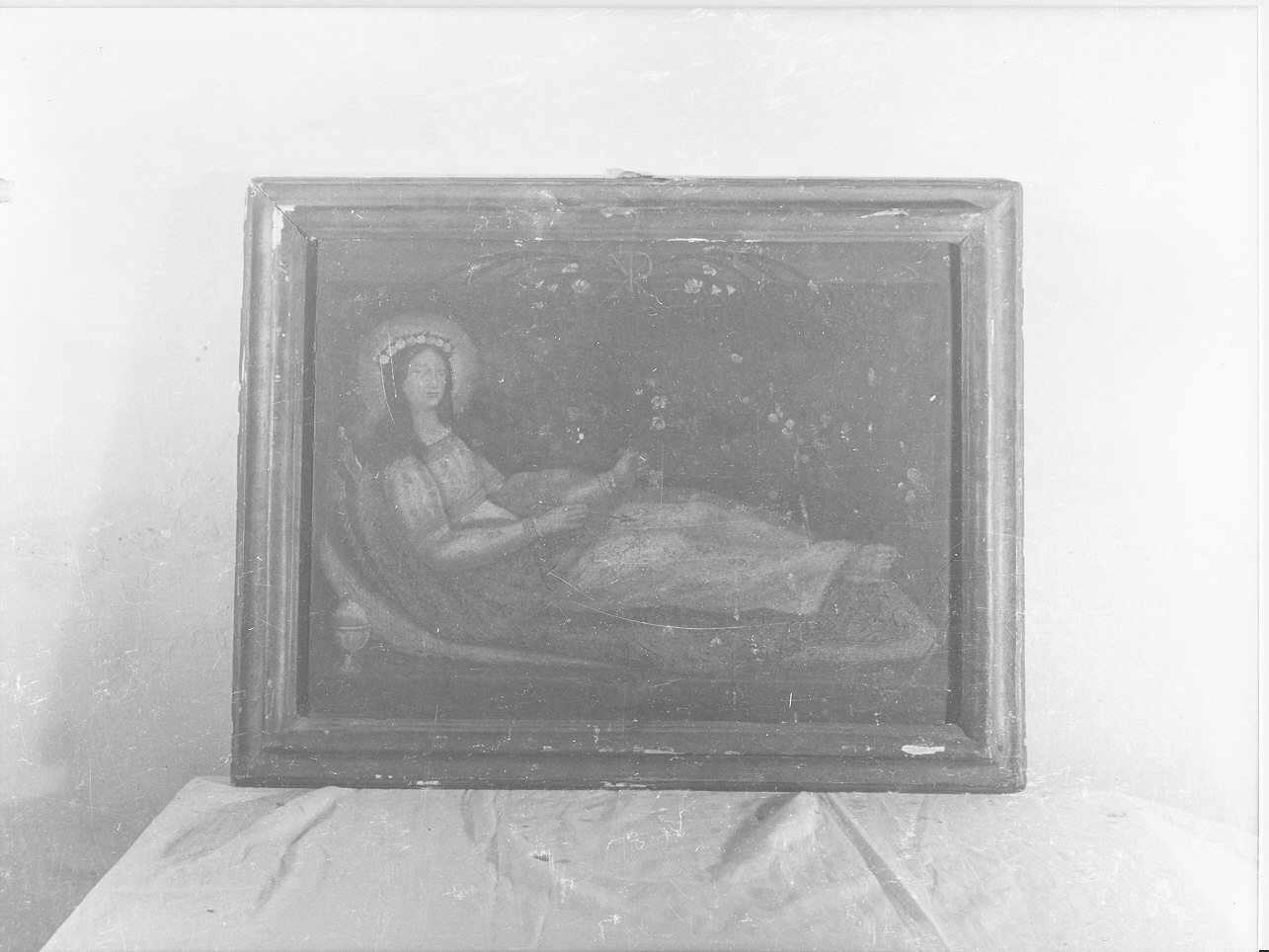 Sant'Orsola (dipinto, opera isolata) - ambito ligure (prima metà sec. XIX)