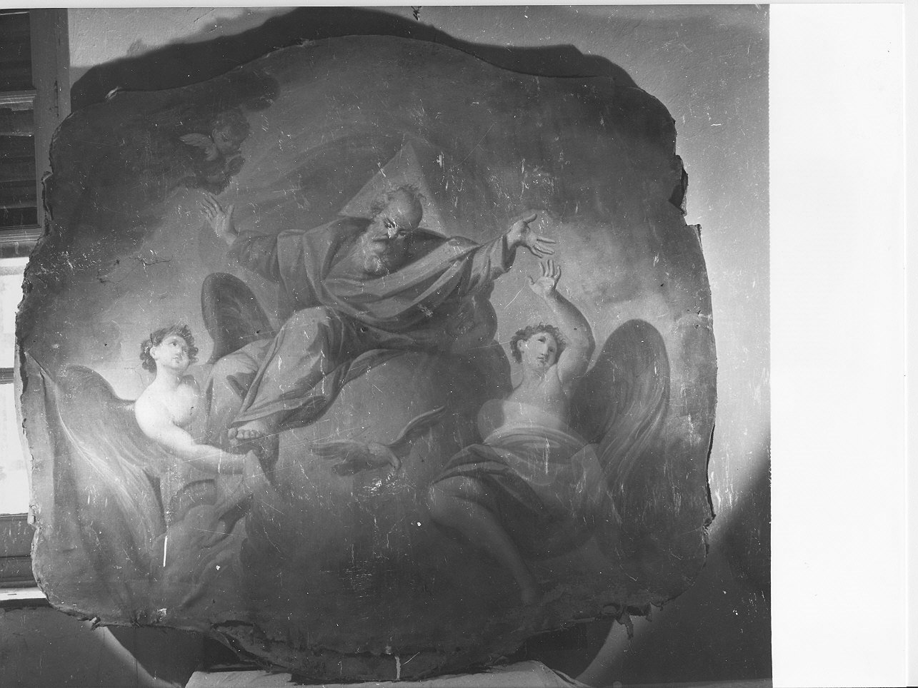 Dio Padre e colomba dello Spirito Santo (dipinto, opera isolata) - ambito ligure (prima metà sec. XVIII)