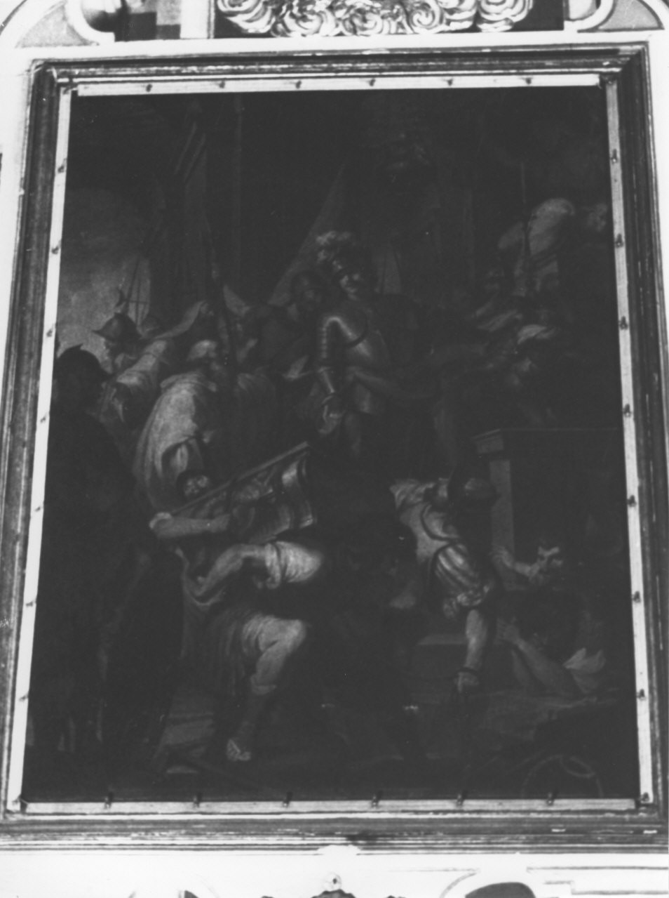 Ritrovamento delle reliquie di San Giovanni Battista a Mira (dipinto, opera isolata) - ambito italiano (fine sec. XVIII)