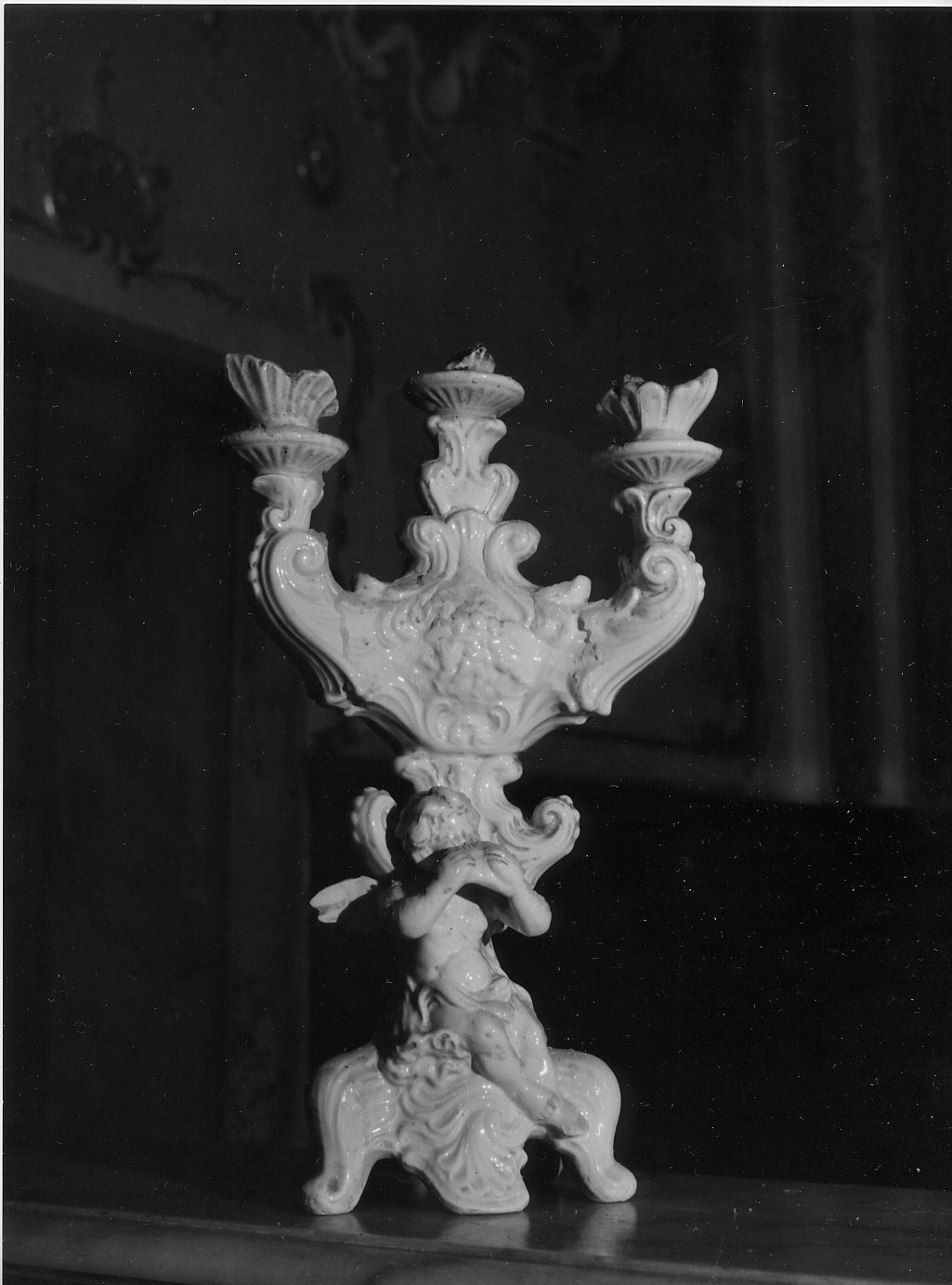 candelabro, opera isolata - bottega italiana (prima metà sec. XIX)