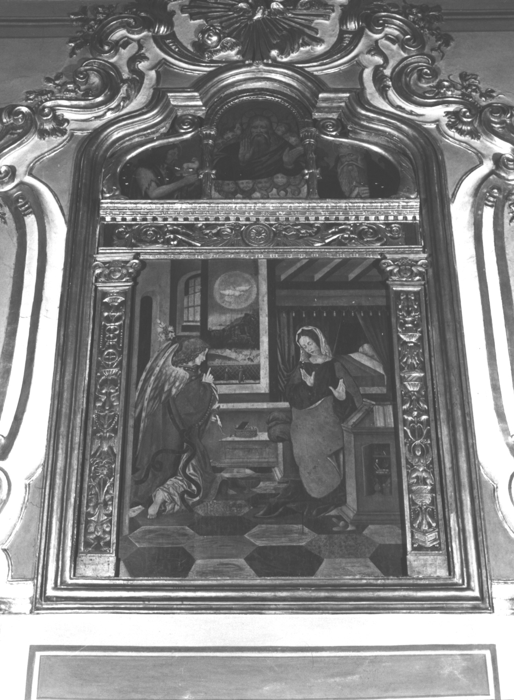 San Giovanni Battista (scomparto di polittico, elemento d'insieme) di Pagani Francesco Figini detto Francesco da Milano (sec. XVI)