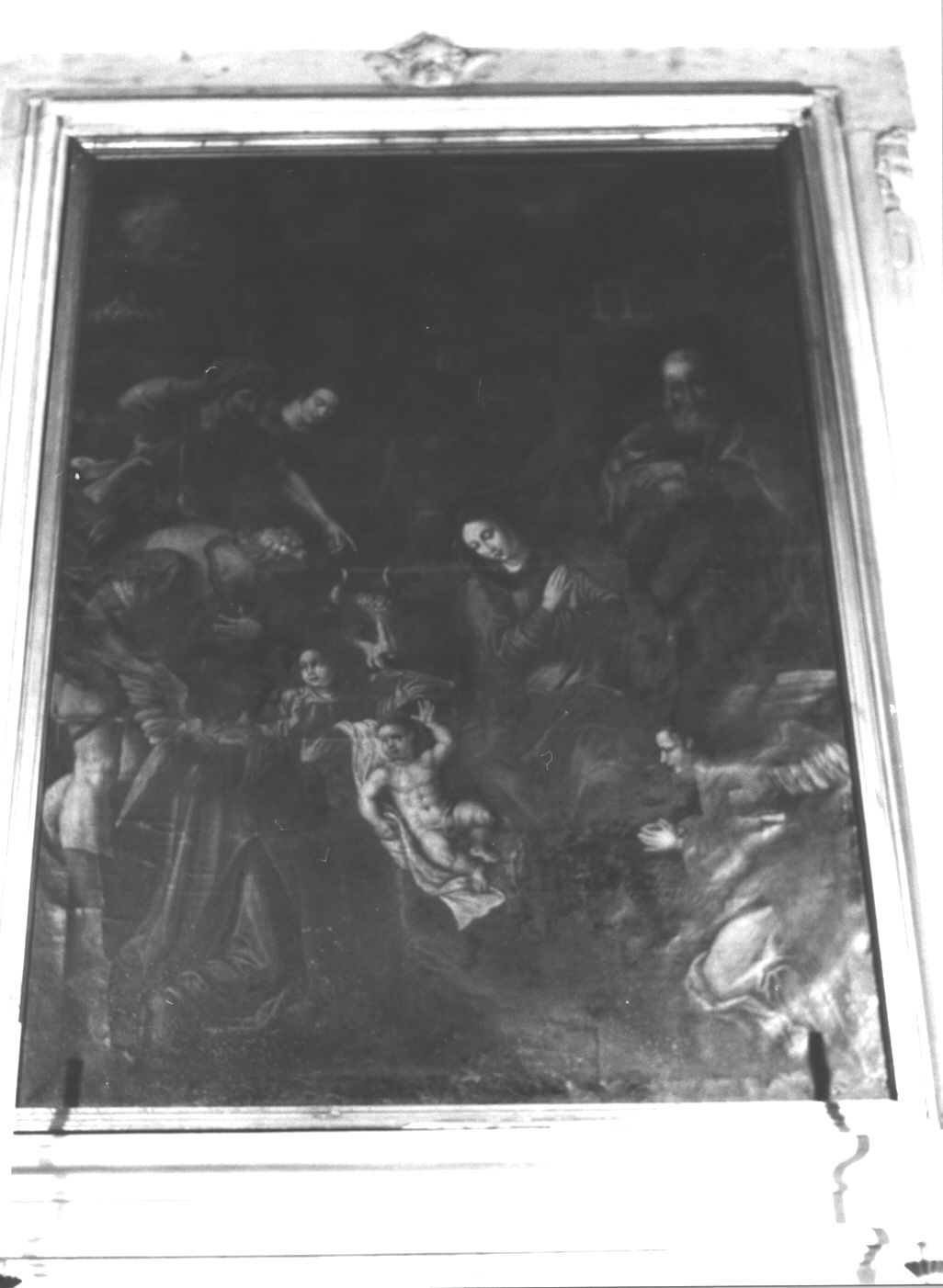 natività di Gesù (dipinto, opera isolata) - ambito italiano (prima metà sec. XVII)