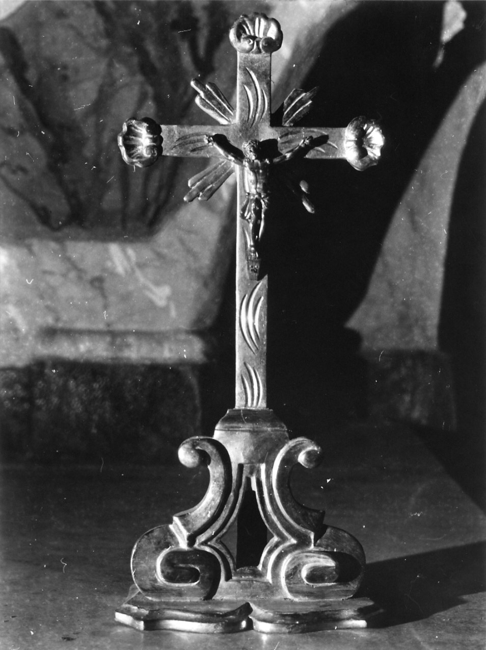 croce portatile, opera isolata di Ditta Prinotti (fine/inizio secc. XIX/ XX)