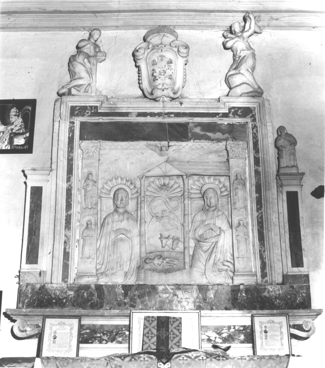 San Giovanni Battista/ San Guglielmo (rilievo, elemento d'insieme) - bottega toscana (secc. XV/ XVIII)