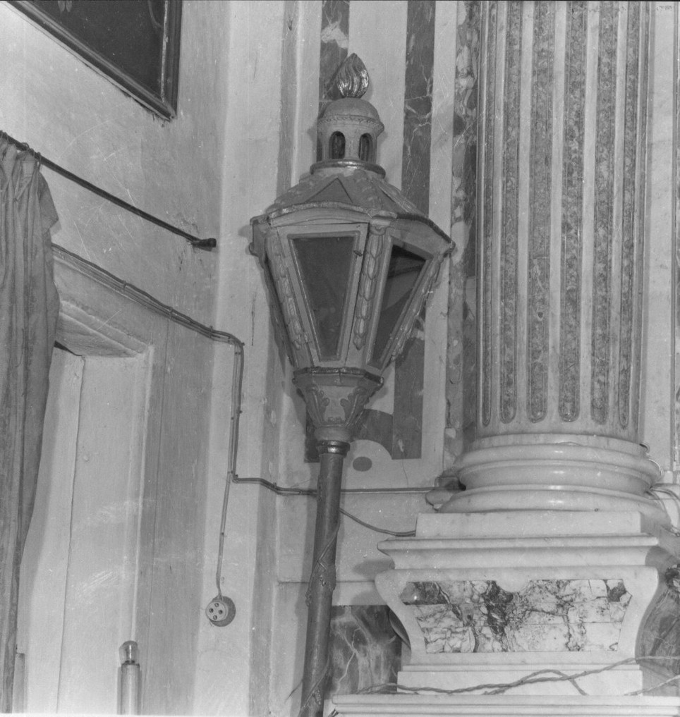 lanterna processionale, coppia - bottega ligure (inizio sec. XIX)