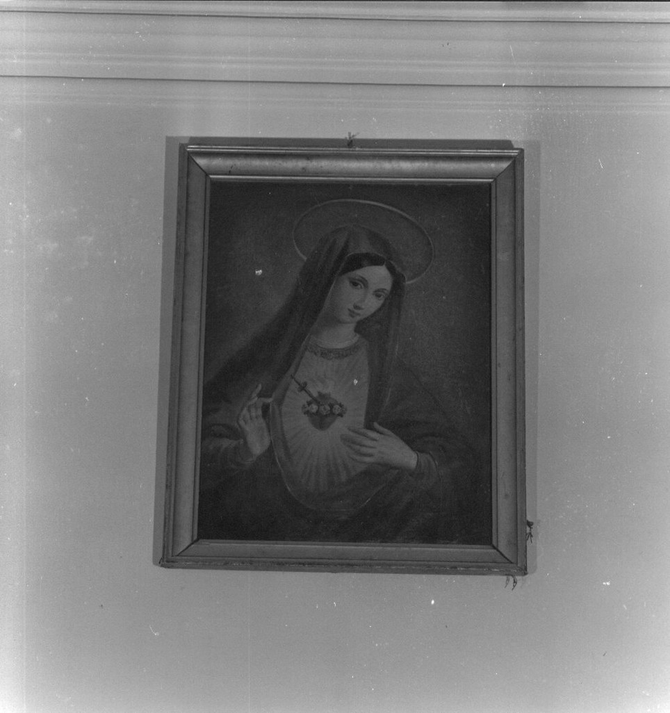 Sacro Cuore di Maria (decorazione pittorica, opera isolata) - bottega ligure (metà sec. XIX)