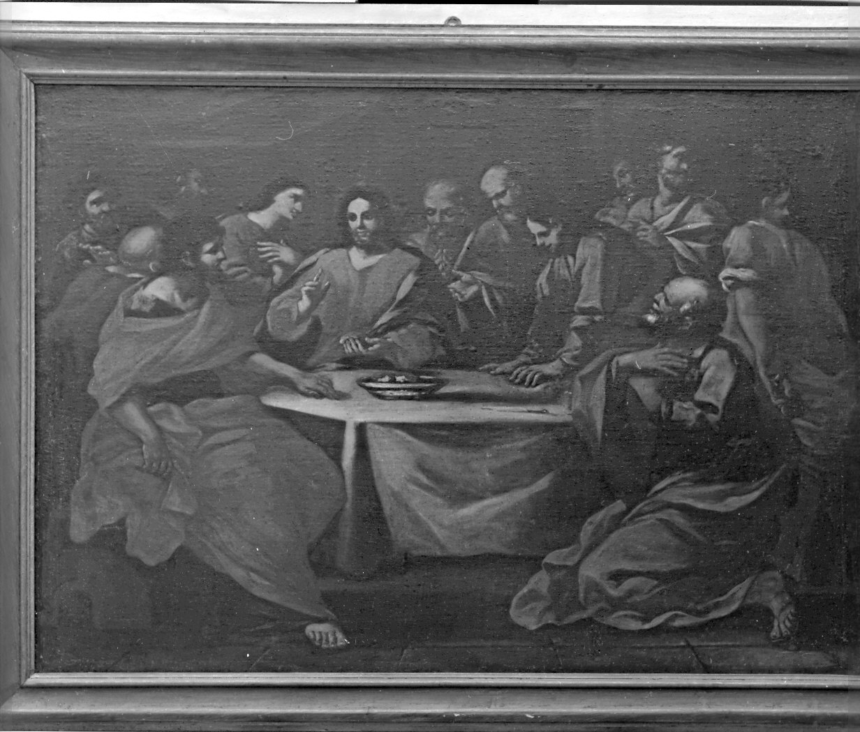 ultima cena (dipinto, opera isolata) - ambito ligure (seconda metà sec. XVII)