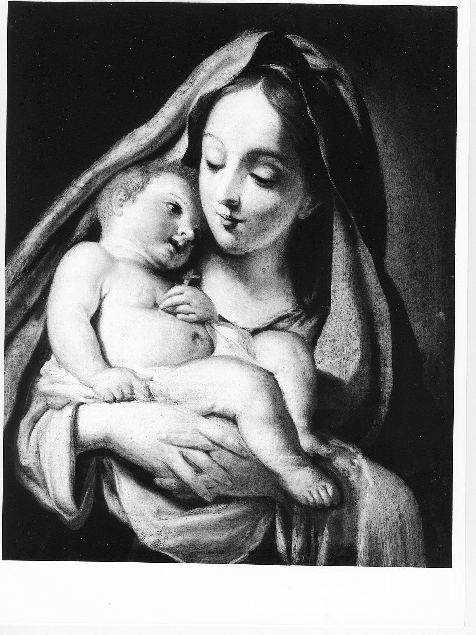 Madonna con Bambino (dipinto, opera isolata) di Cignaroli Giambettino (attribuito) (prima metà sec. XVIII)
