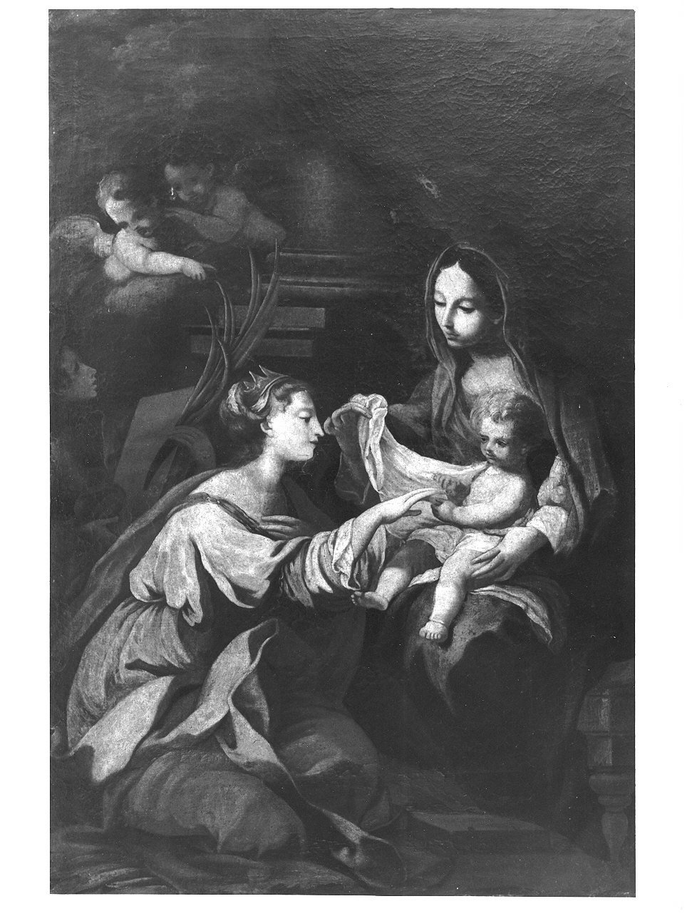 matrimonio mistico di Santa Caterina d'Alessandria (dipinto, opera isolata) - ambito emiliano (seconda metà sec. XVI)