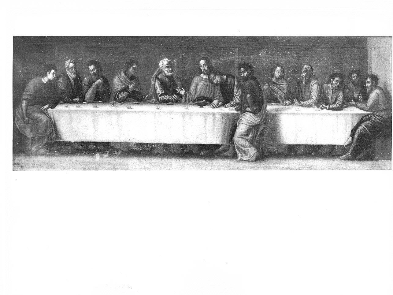ultima cena (dipinto, opera isolata) - ambito fiorentino (?) (seconda metà sec. XVI)