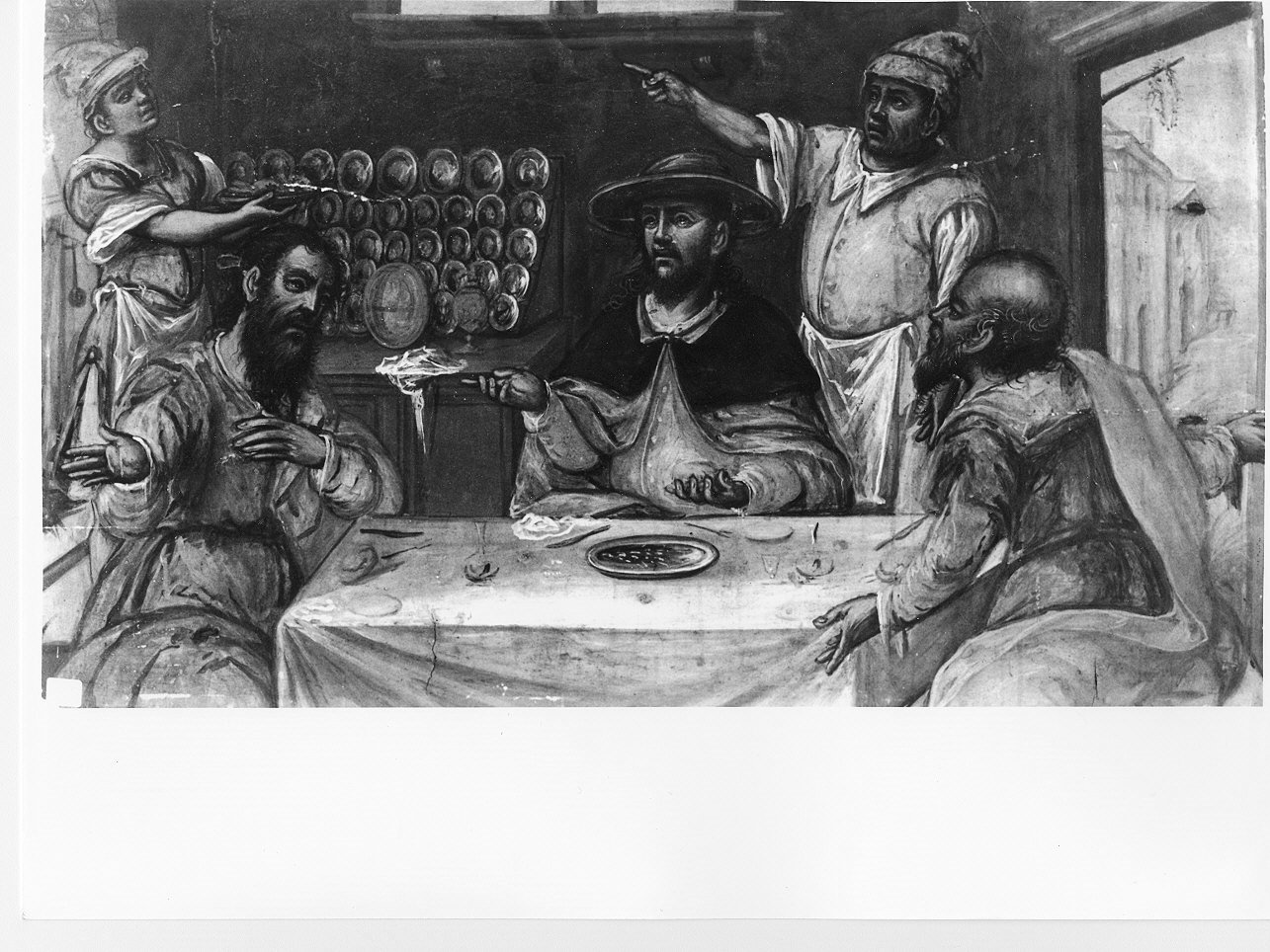 cena in Emmaus (dipinto, opera isolata) - ambito italiano (sec. XIX)