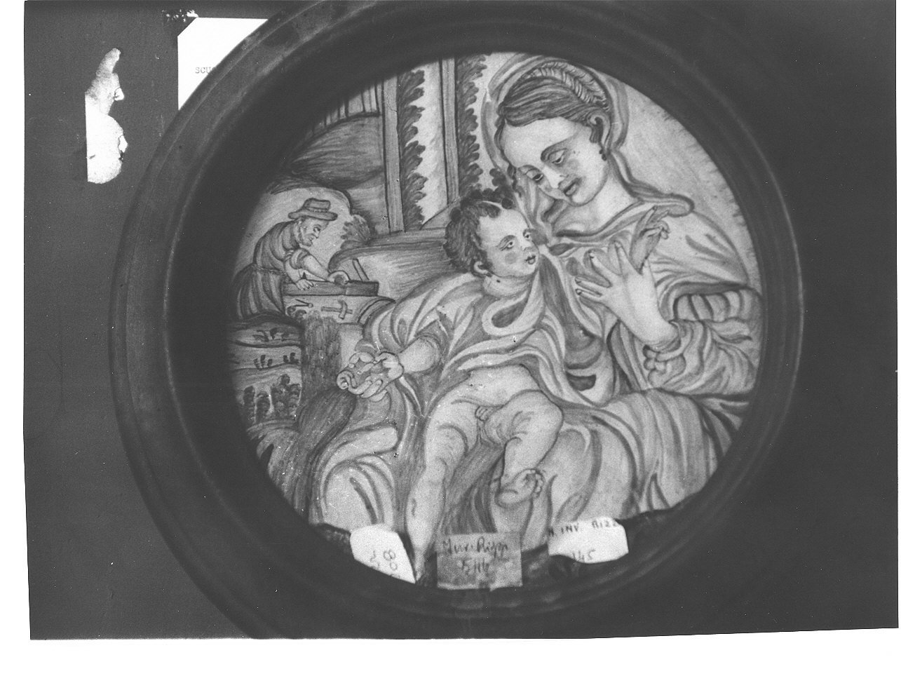 Madonna con Bambino (rilievo, opera isolata) - manifattura italiana (seconda metà sec. XIX)