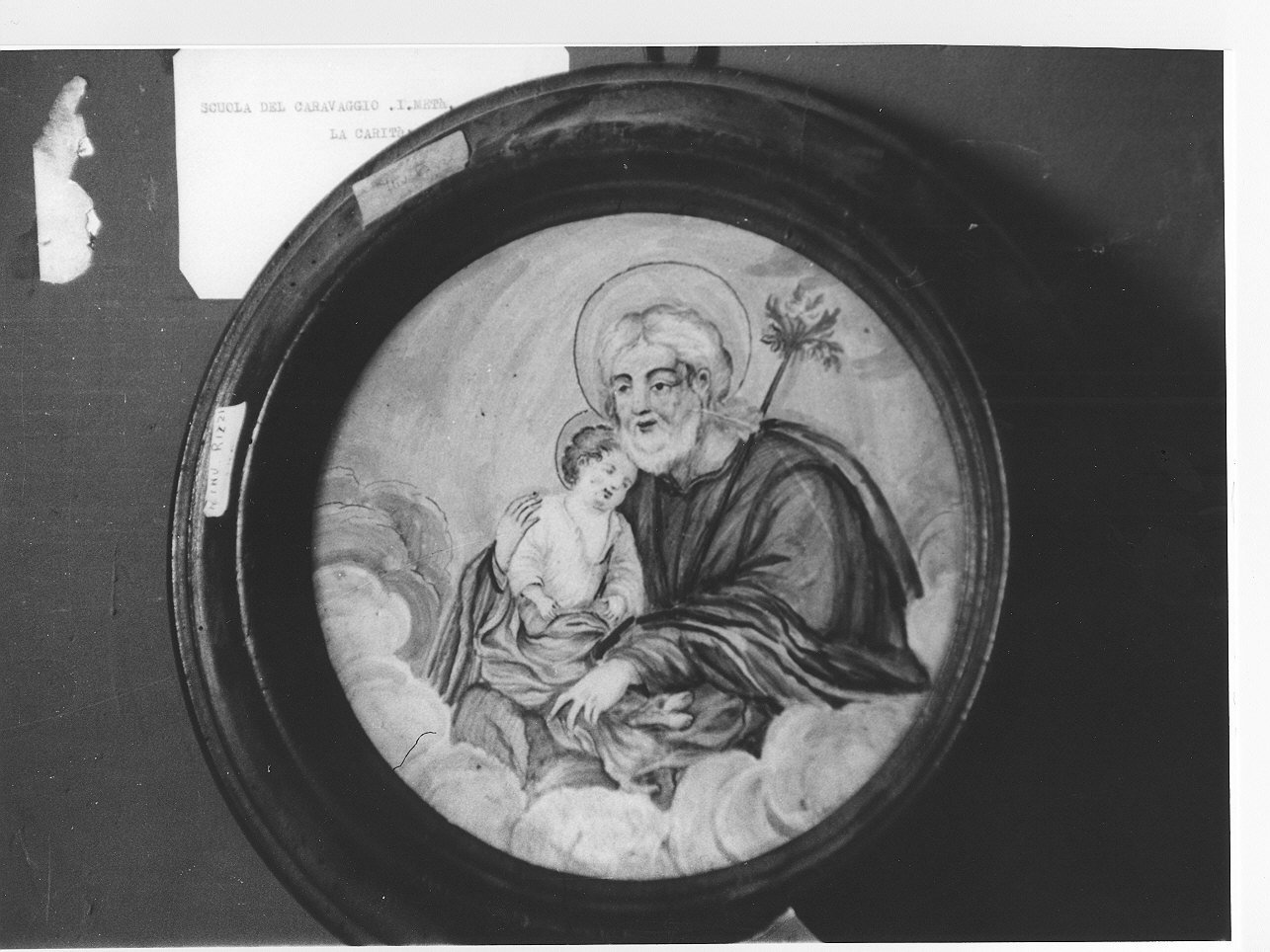 San Giuseppe e Gesù Bambino (rilievo, opera isolata) - manifattura italiana (seconda metà sec. XIX)