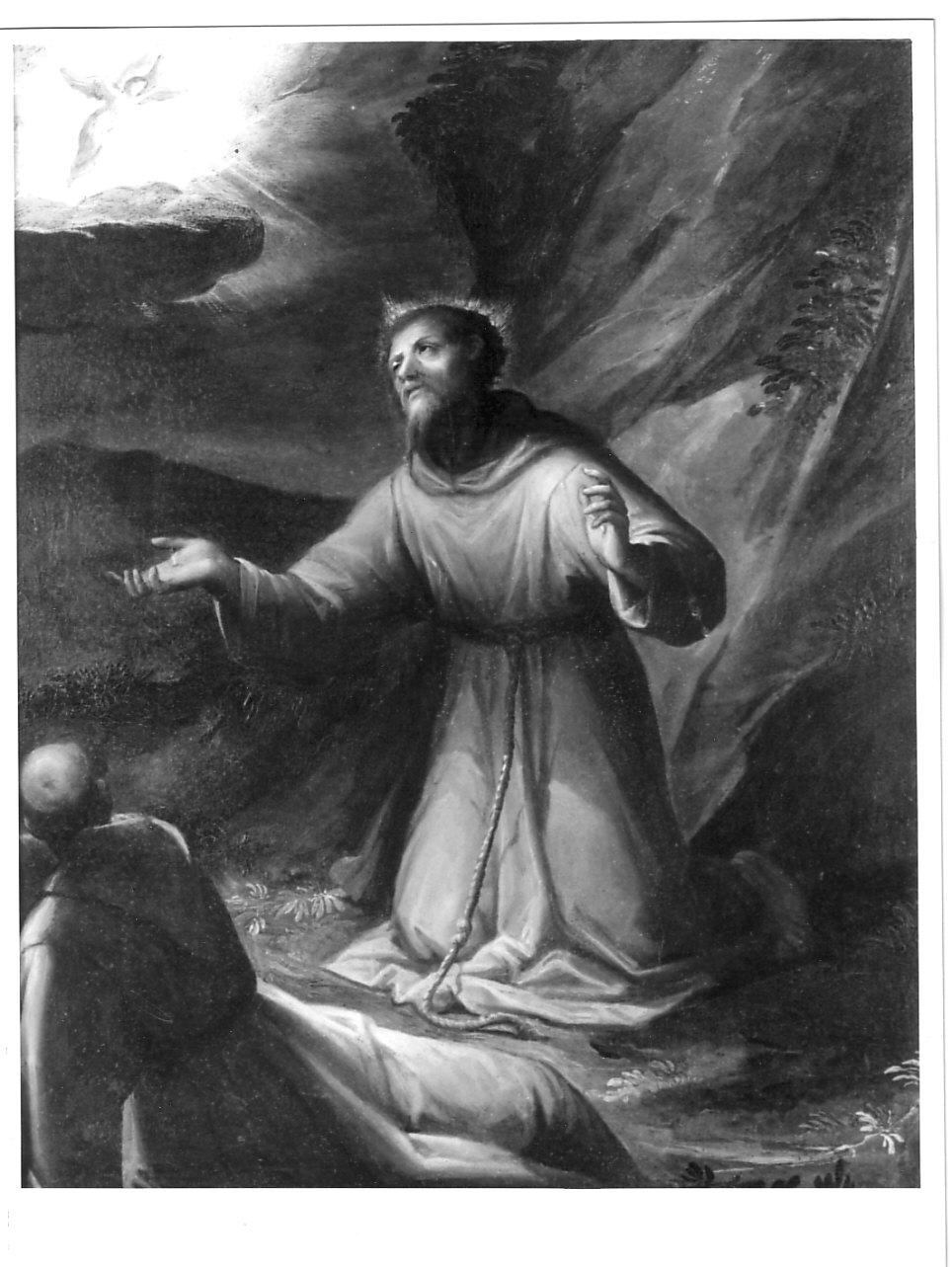 San Francesco d'Assisi riceve le stimmate (dipinto, opera isolata) - ambito emiliano (primo quarto sec. XVII)