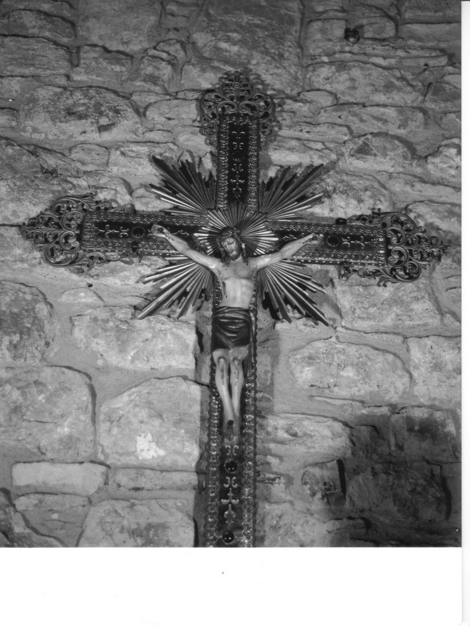 Cristo crocifisso (croce processionale, opera isolata) - bottega Italia settentrionale (fine/inizio secc. XIX/ XX)