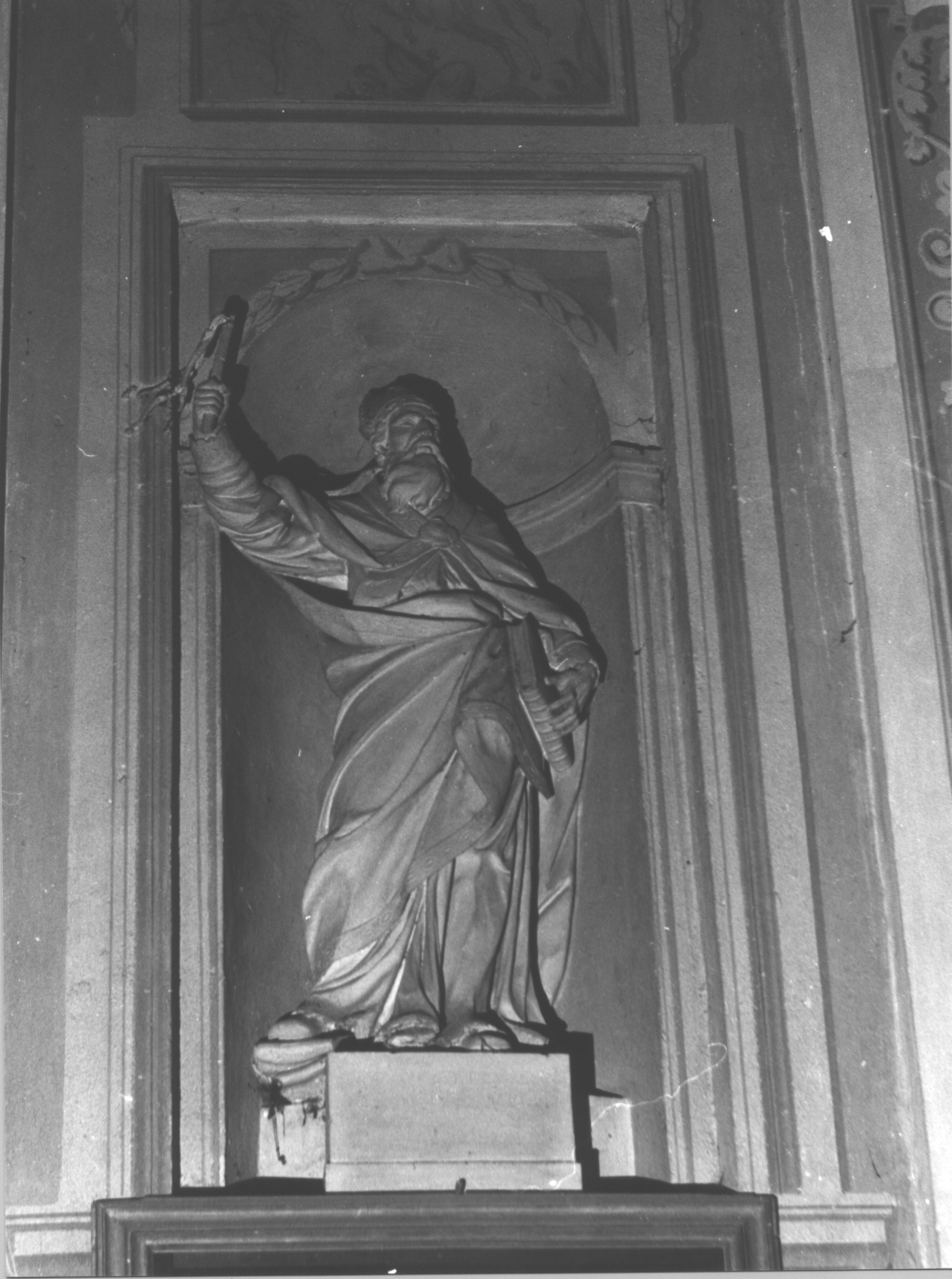 Sant'Ambrogio (statua, opera isolata) - bottega romana (fine sec. XVIII)