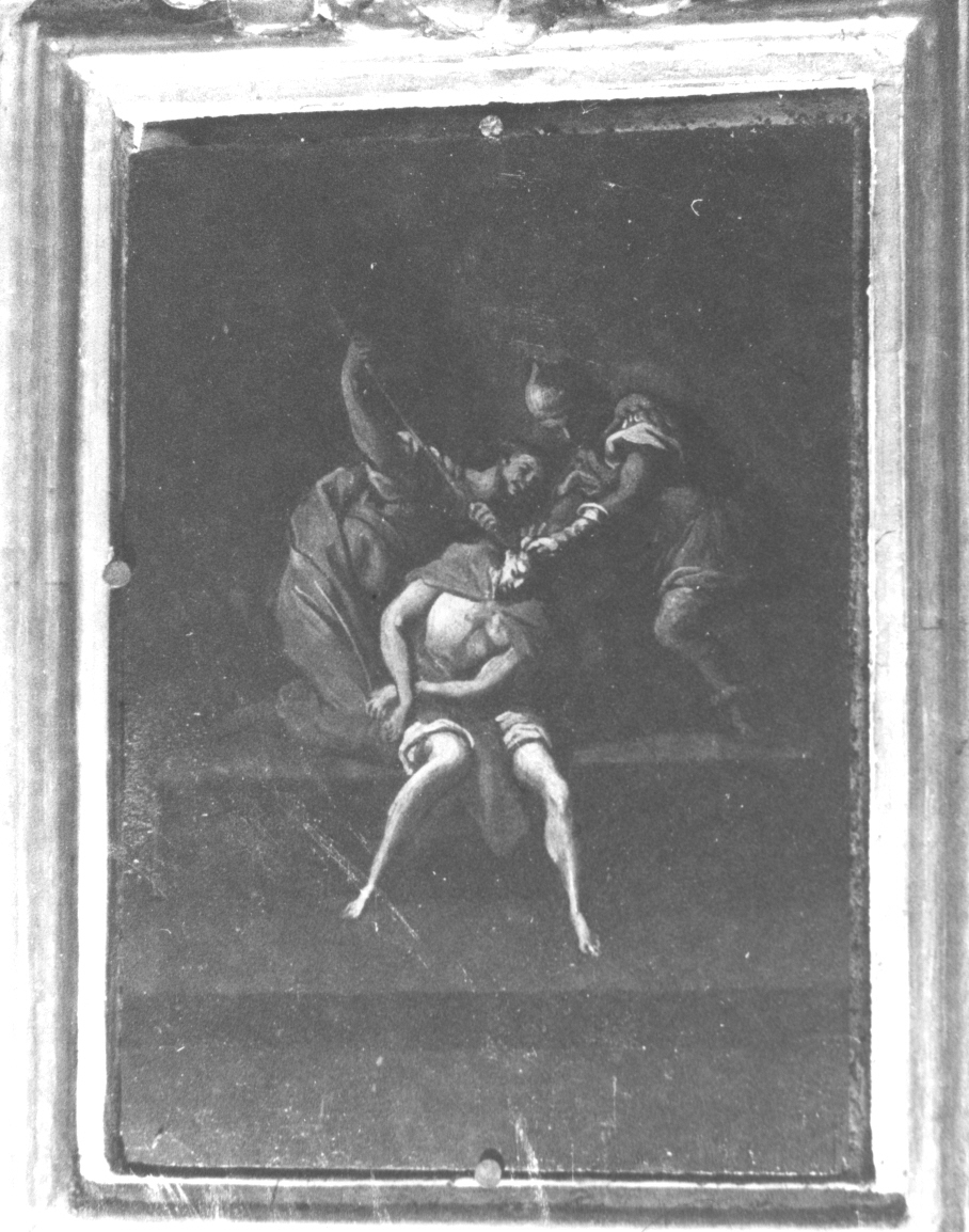 Cristo coronato di spine (dipinto, elemento d'insieme) di Carrega Francesco (metà sec. XVIII)