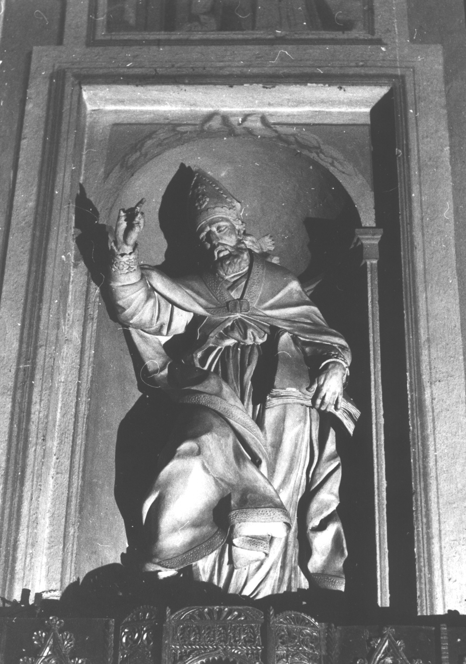 Sant'Agostino (statua, opera isolata) - bottega romana (sec. XVIII)