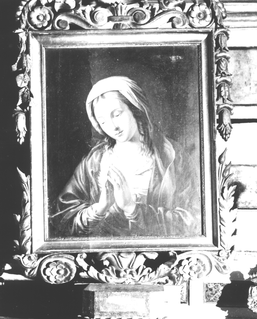 Madonna orante (dipinto, opera isolata) - ambito italiano (sec. XIX)