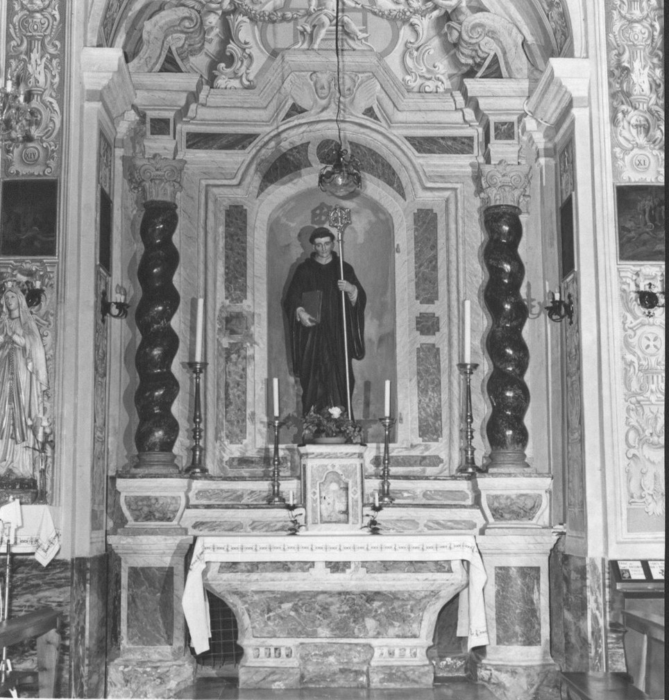 altare, opera isolata - bottega liguro-lombarda (prima metà sec. XVIII, sec. XIX)