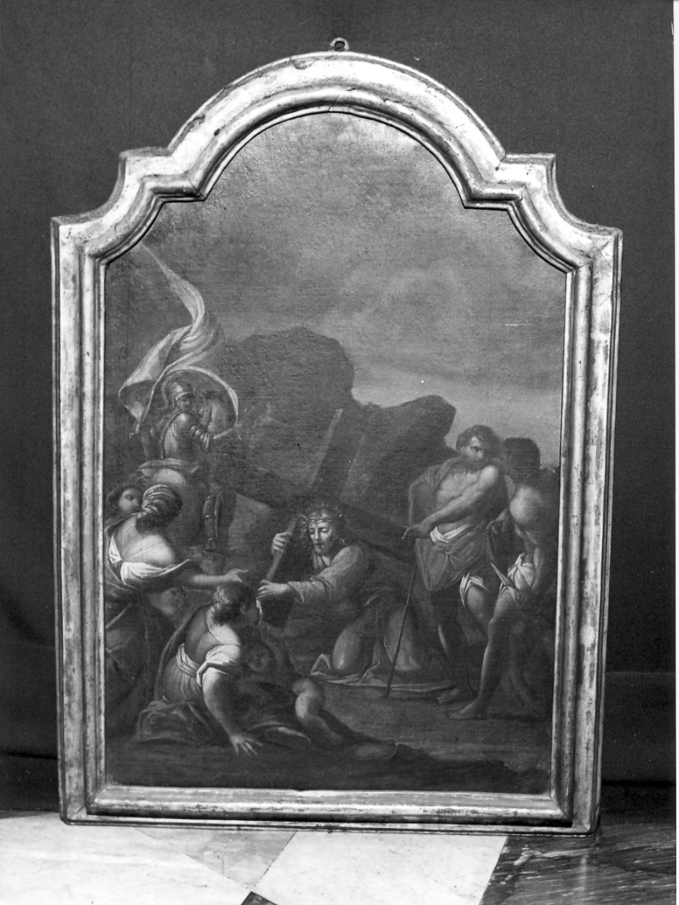 Cristo consola le pie donne (Via Crucis, elemento d'insieme) di Carrega Maurizio (attribuito) (seconda metà sec. XVIII)