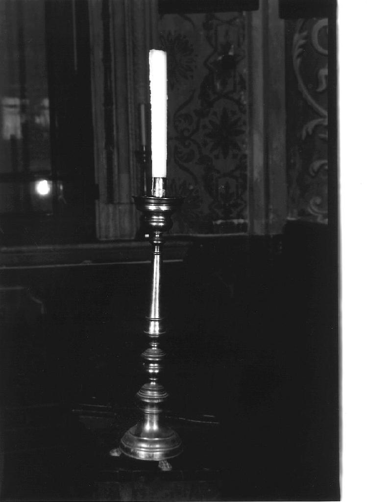 candeliere d'altare, serie - PRODUZIONE LIGURE (fine/inizio secc. XIX/ XX)