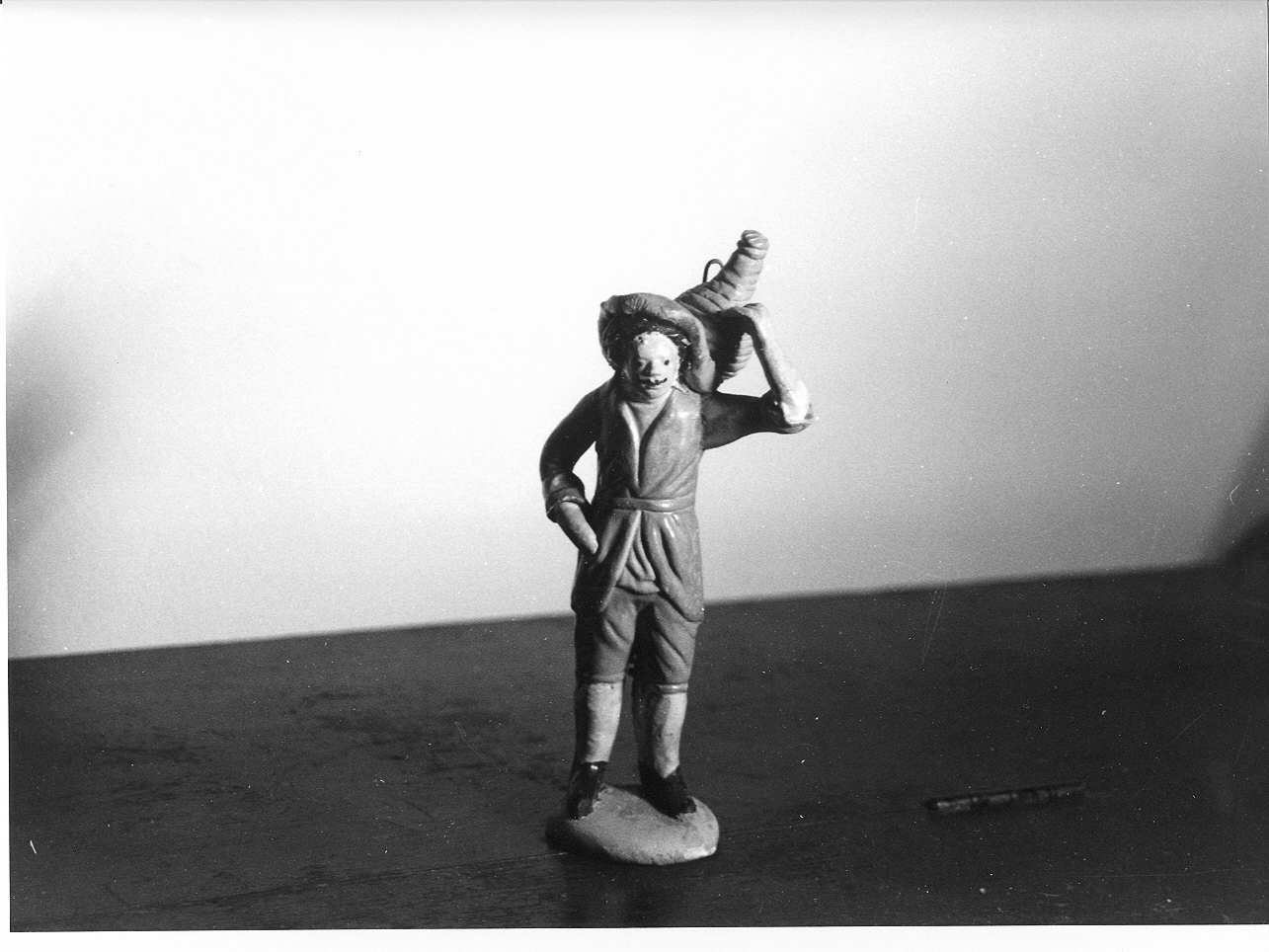 figura maschile (statuetta di presepio, opera isolata) - PRODUZIONE LIGURE (secc. XIX/ XX)