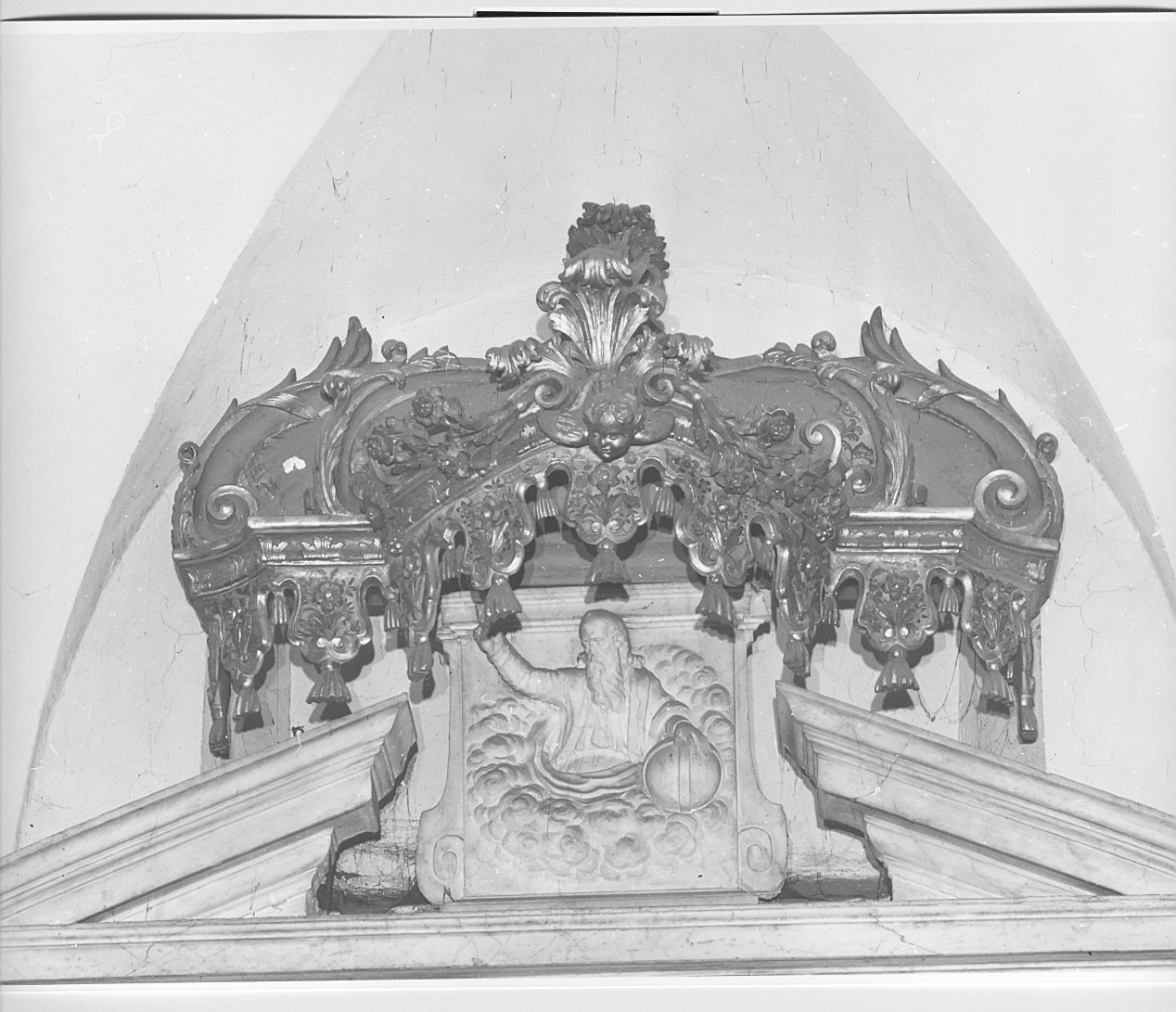 baldacchino, opera isolata - bottega ligure (seconda metà sec. XVIII)