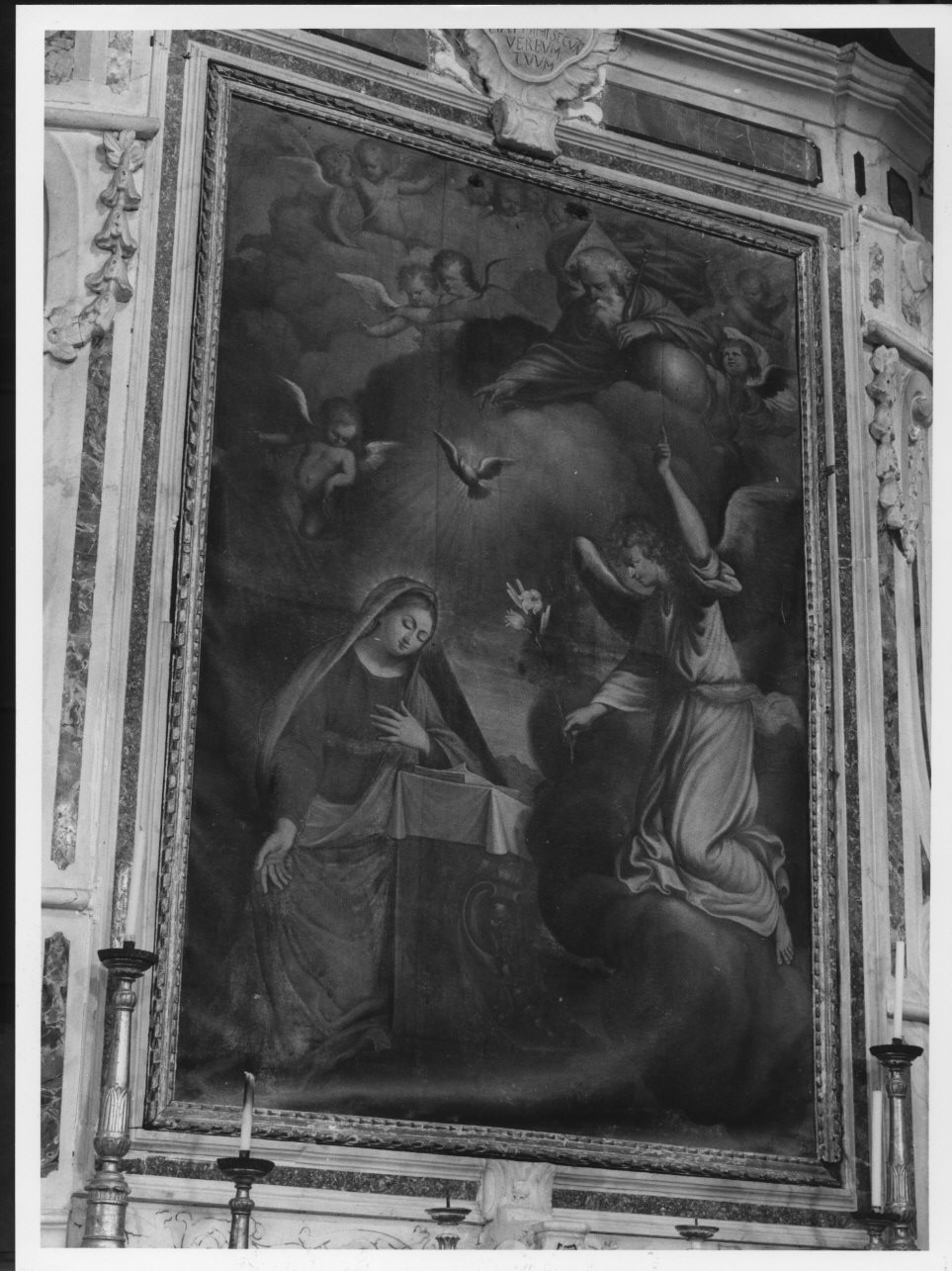 Annunciazione (dipinto, opera isolata) - ambito ligure (fine sec. XVII)