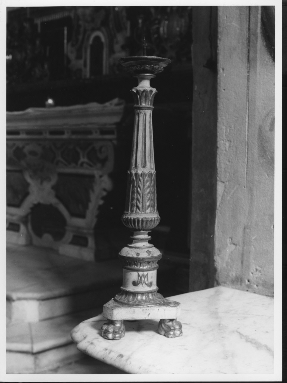 candelabro, serie - bottega ligure (sec. XIX)