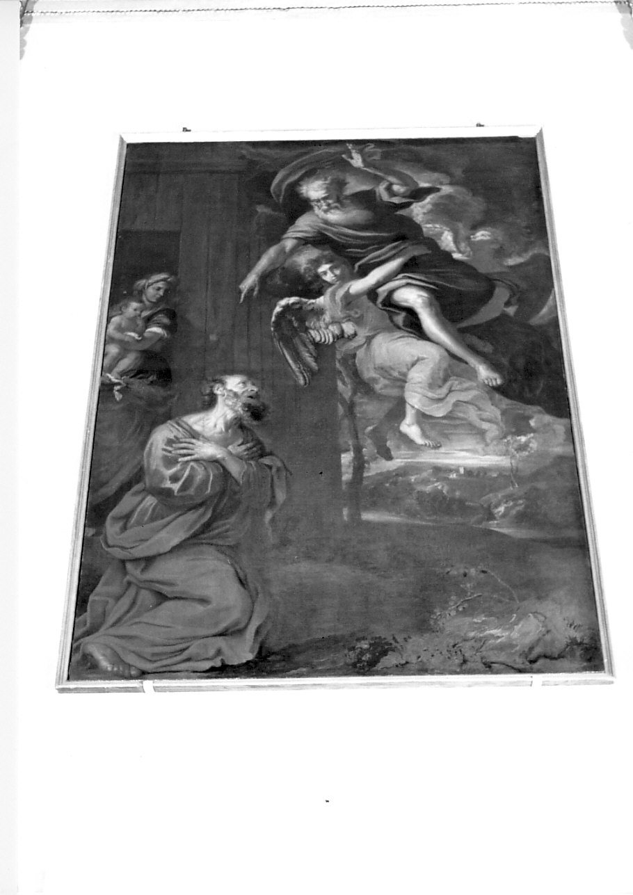 Dio appare ad Abramo (dipinto, opera isolata) di Merano Giovanni Battista (sec. XVIII)