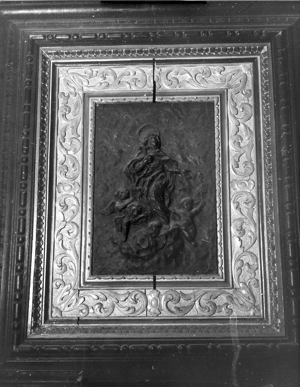 gloria di Santa Caterina da Siena (rilievo, opera isolata) - manifattura genovese (ultimo quarto sec. XVIII)