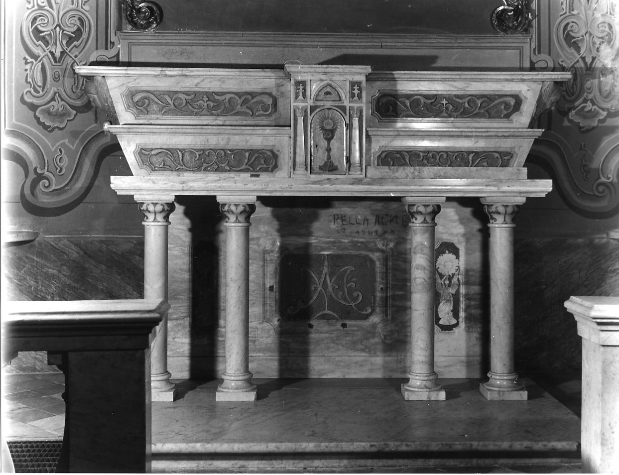 altare, insieme - manifattura ligure (ultimo quarto sec. XIX)